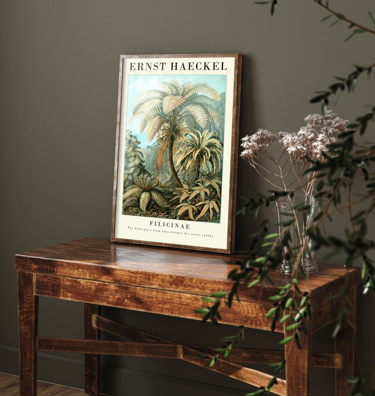 Tree Ferns Art Print - Ernst Haeckel Poster - Filicinae Plate 92 - Art Forms in Nature Vintage Illustration