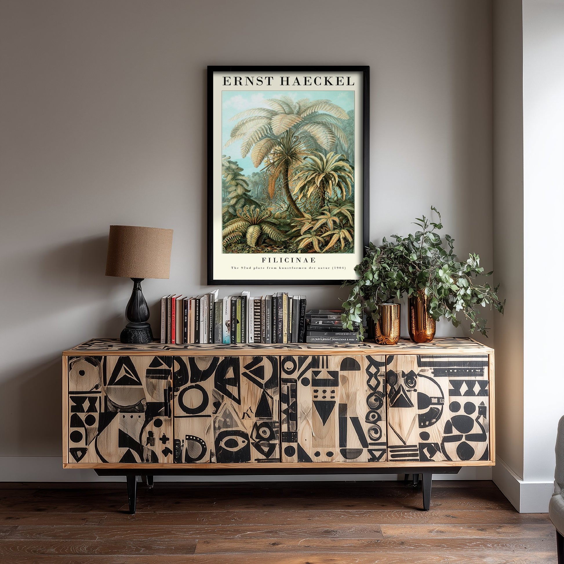 Tree Ferns Art Print - Ernst Haeckel Poster - Filicinae Plate 92 - Art Forms in Nature Vintage Illustration