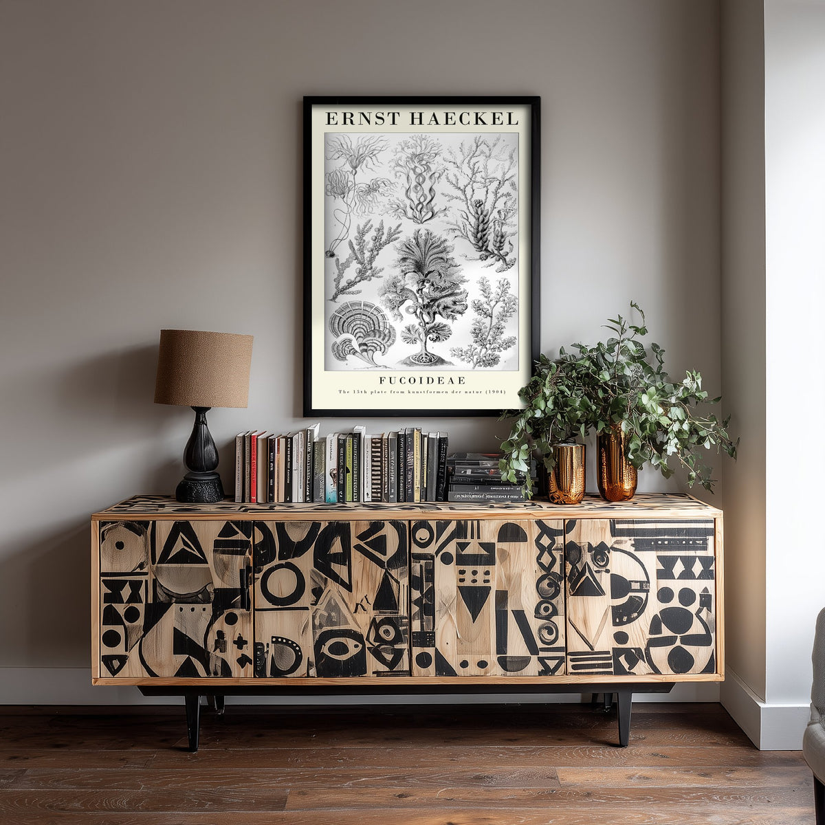 Brown Seaweed Art Print - Ernst Haeckel Poster - Fucoideae Plate 15 - Art Forms in Nature Vintage Illustration