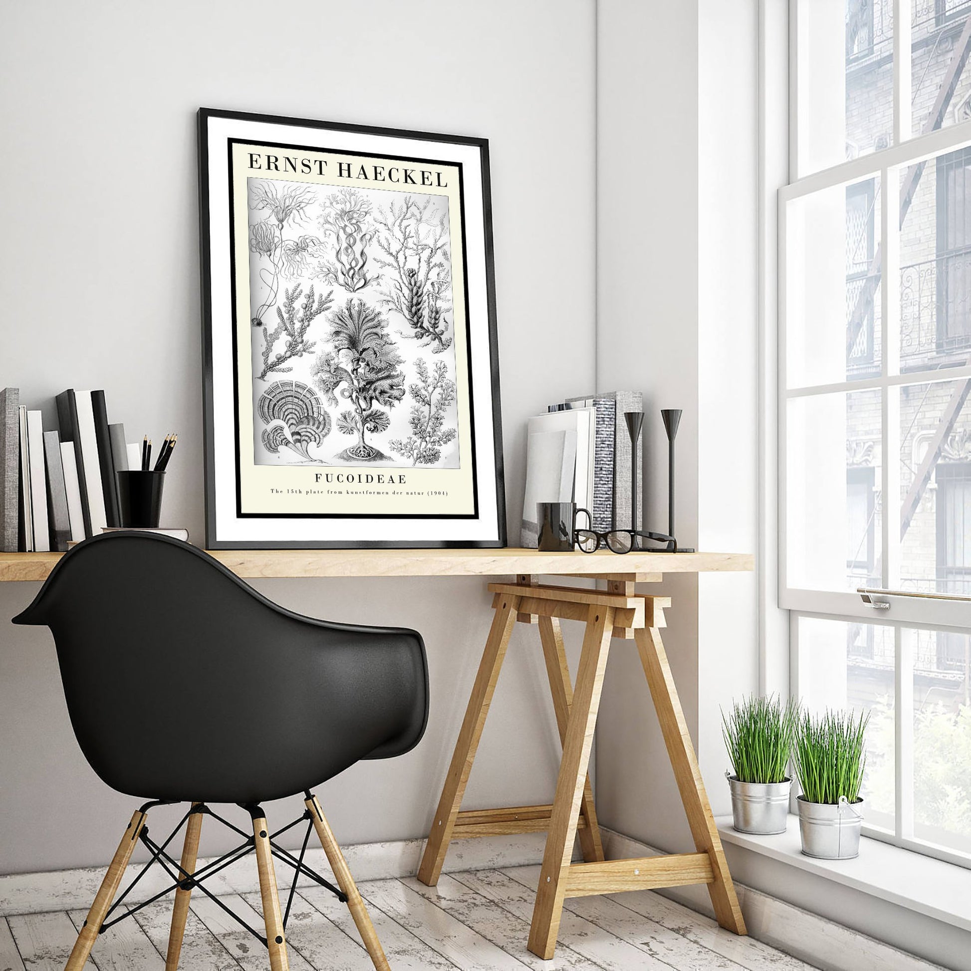 Brown Seaweed Art Print - Ernst Haeckel Poster - Fucoideae Plate 15 - Art Forms in Nature Vintage Illustration