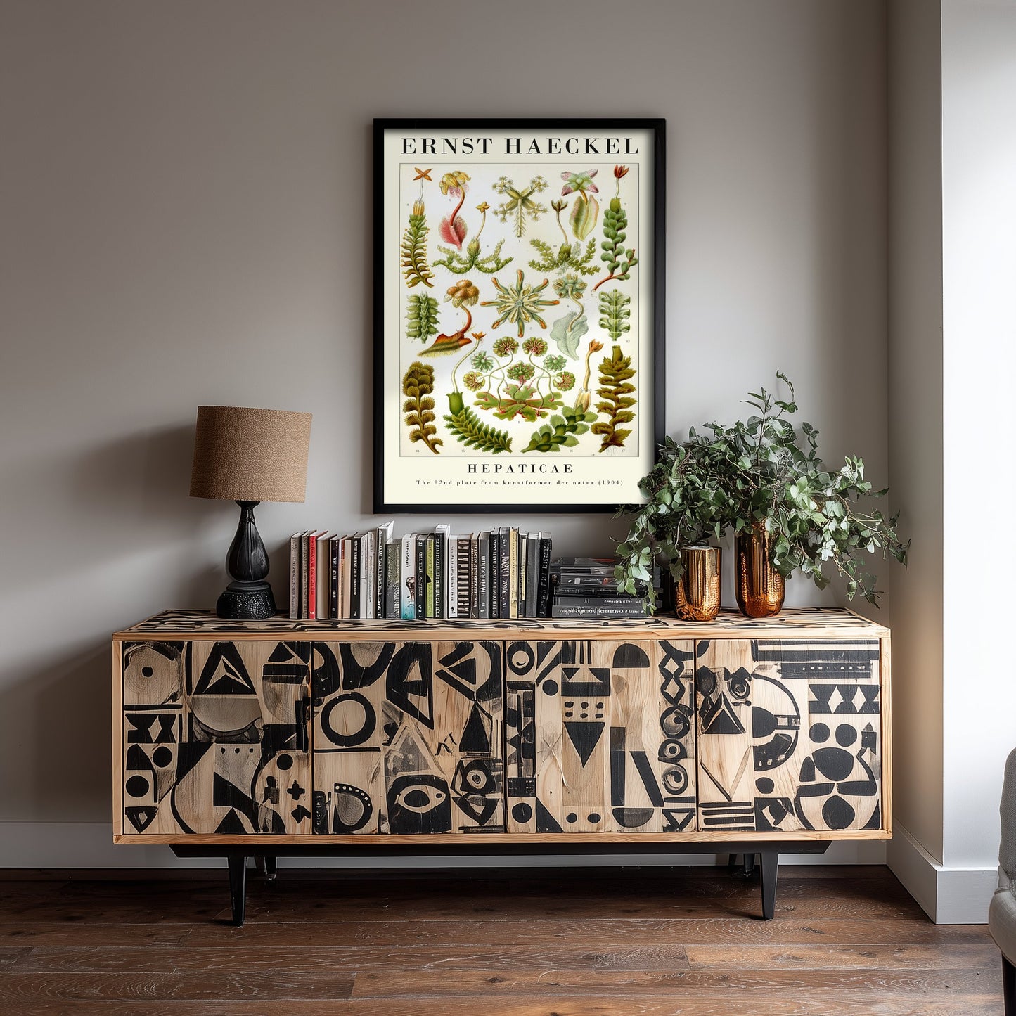Liverworts Art Print - Ernst Haeckel Poster - Hepaticae Plate 82 - Art Forms in Nature Vintage Illustration