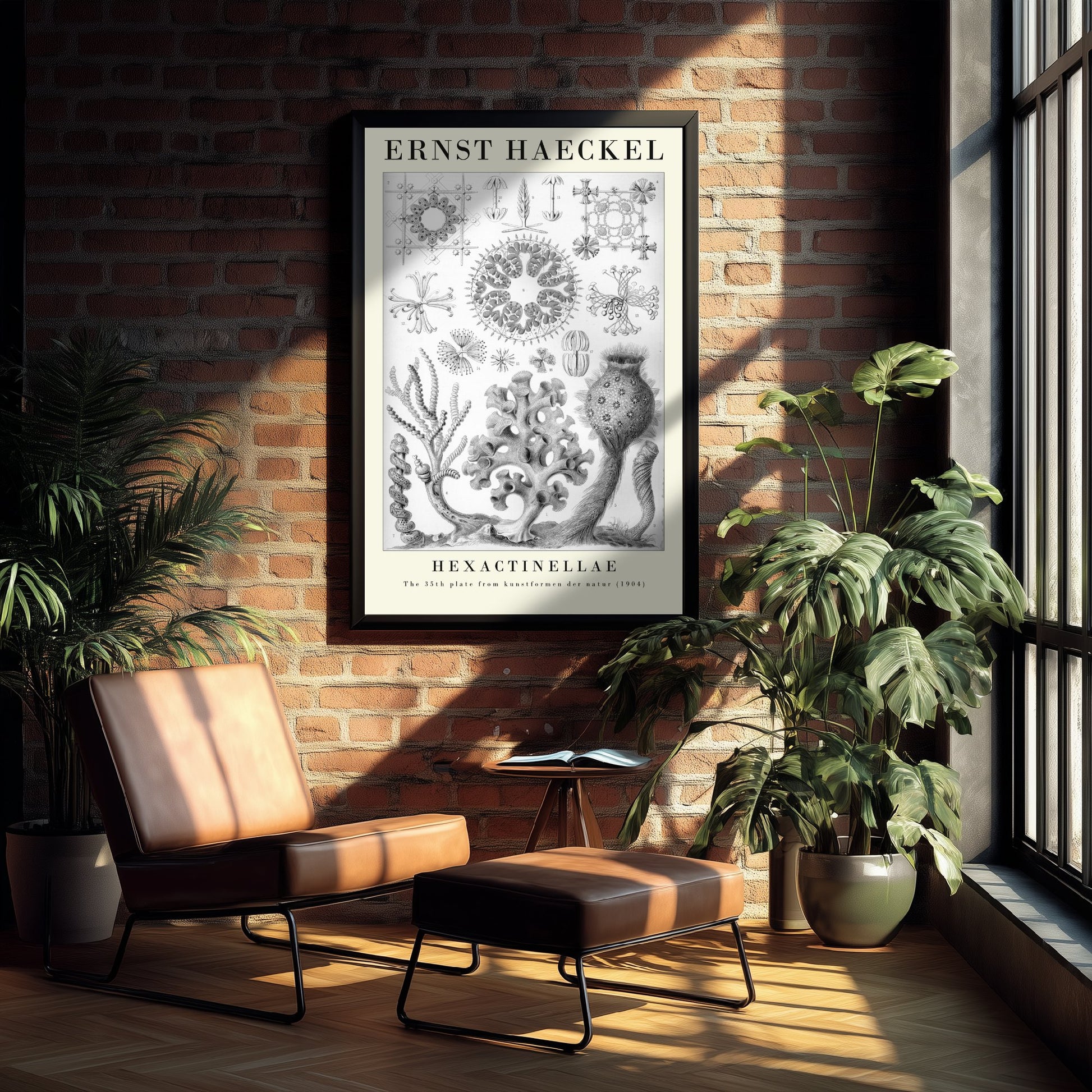 Glass Sponges Art Print - Ernst Haeckel Poster - Hexactinellae Plate 35 - Art Forms in Nature Vintage Illustration