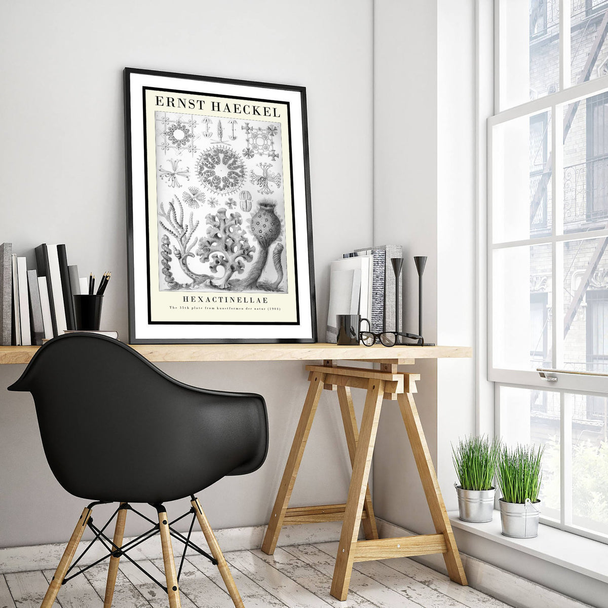 Glass Sponges Art Print - Ernst Haeckel Poster - Hexactinellae Plate 35 - Art Forms in Nature Vintage Illustration