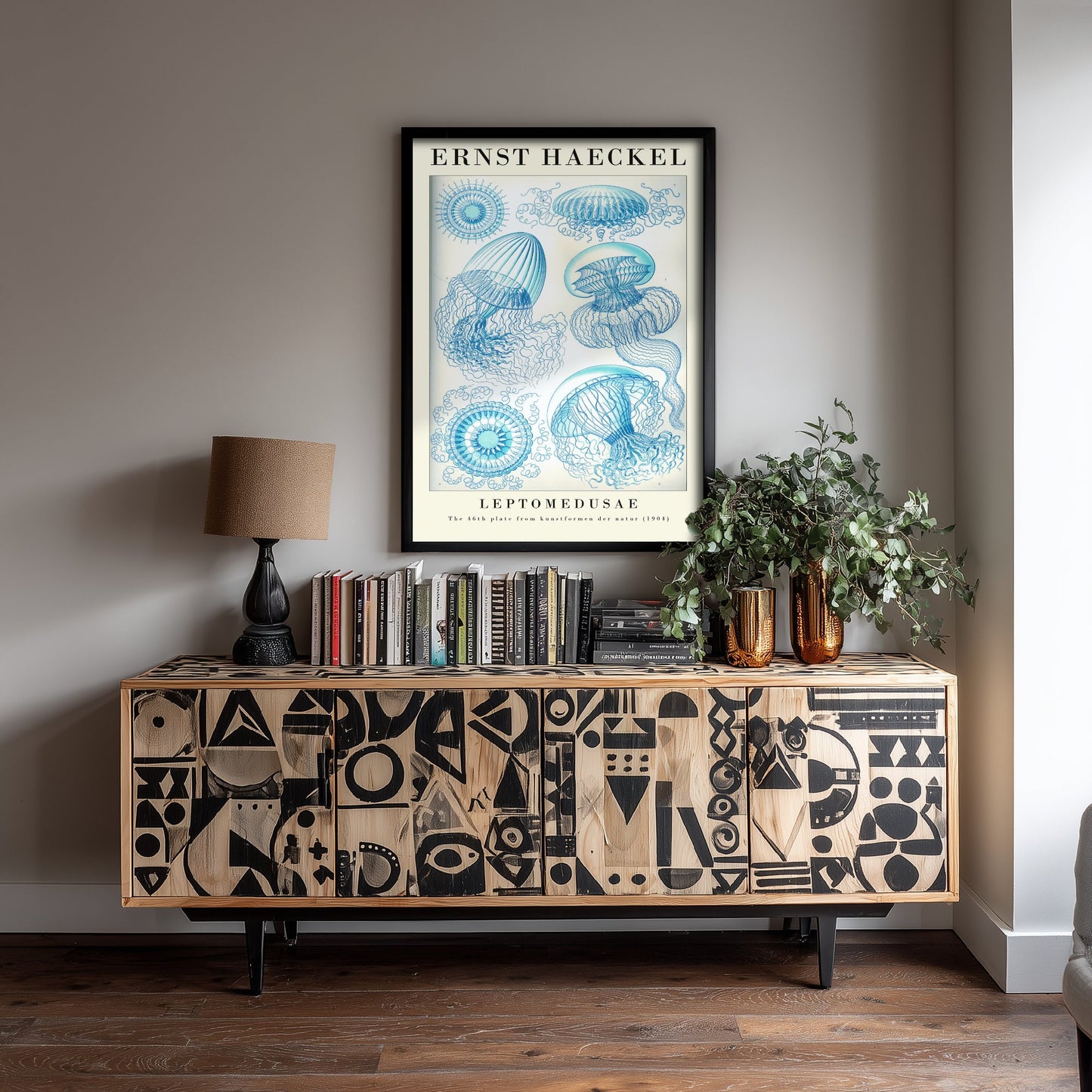 Jellyfish Art Print - Ernst Haeckel Poster - Leptomedusae Plate 46 - Art Forms in Nature Vintage Illustration