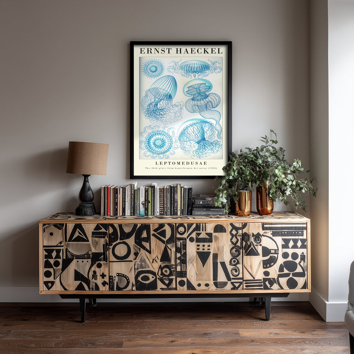 Jellyfish Art Print - Ernst Haeckel Poster - Leptomedusae Plate 46 - Art Forms in Nature Vintage Illustration