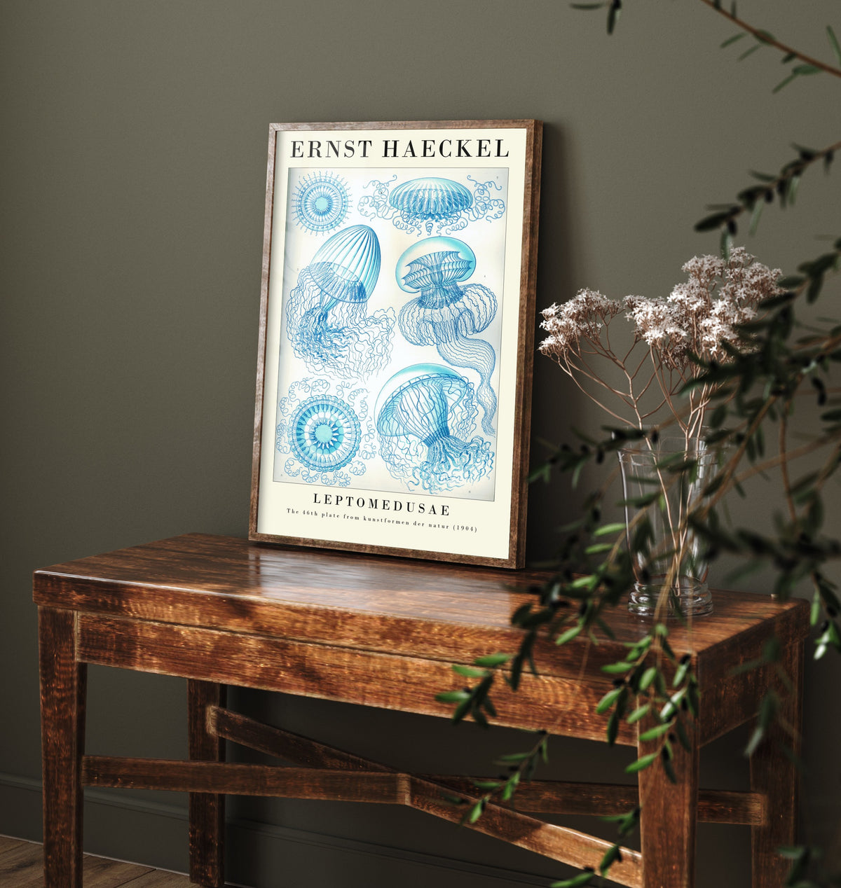 Jellyfish Art Print - Ernst Haeckel Poster - Leptomedusae Plate 46 - Art Forms in Nature Vintage Illustration
