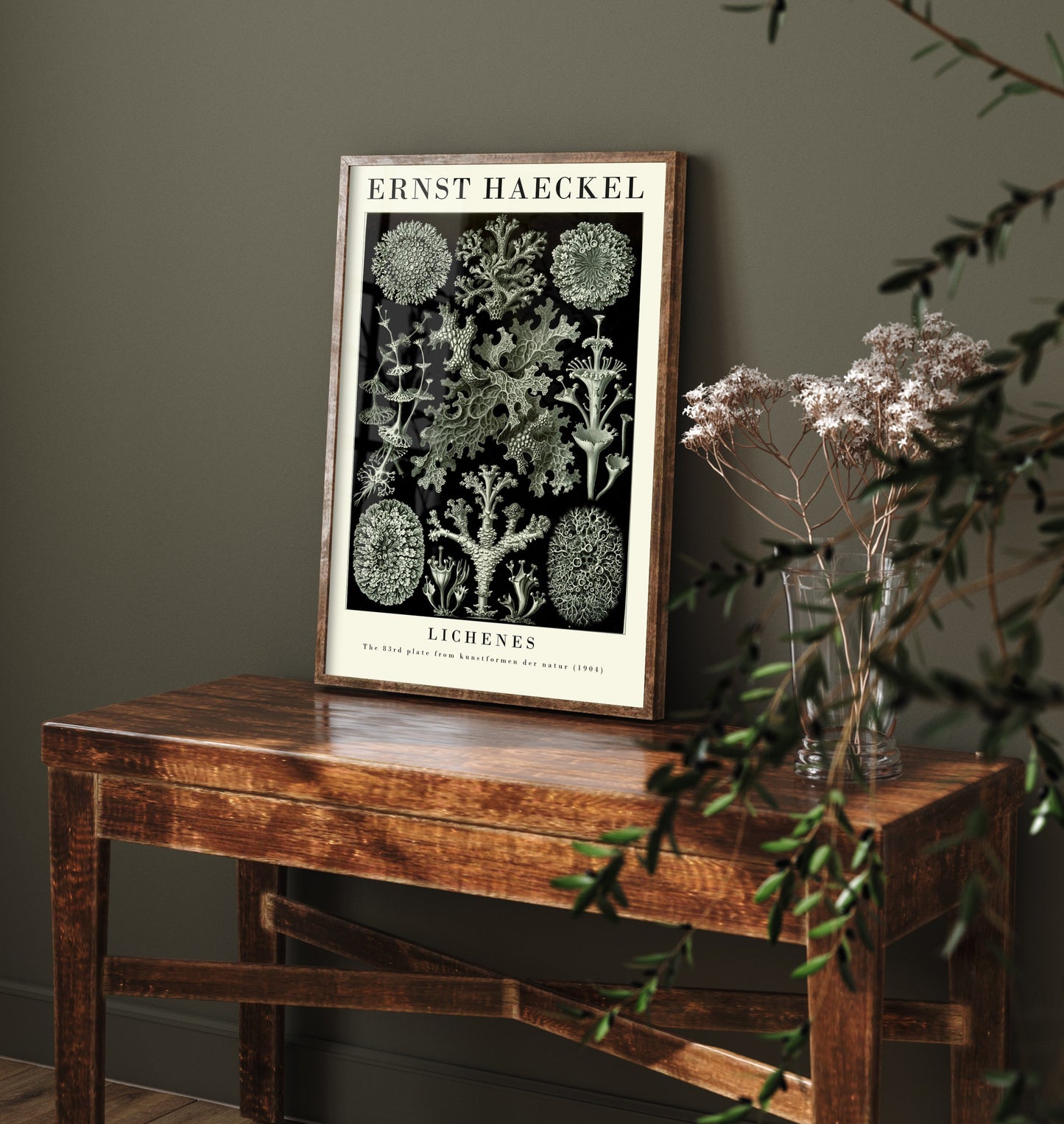 Lichens Art Print - Ernst Haeckel Poster - Lichenes Plate 83 - Art Forms in Nature Vintage Illustration