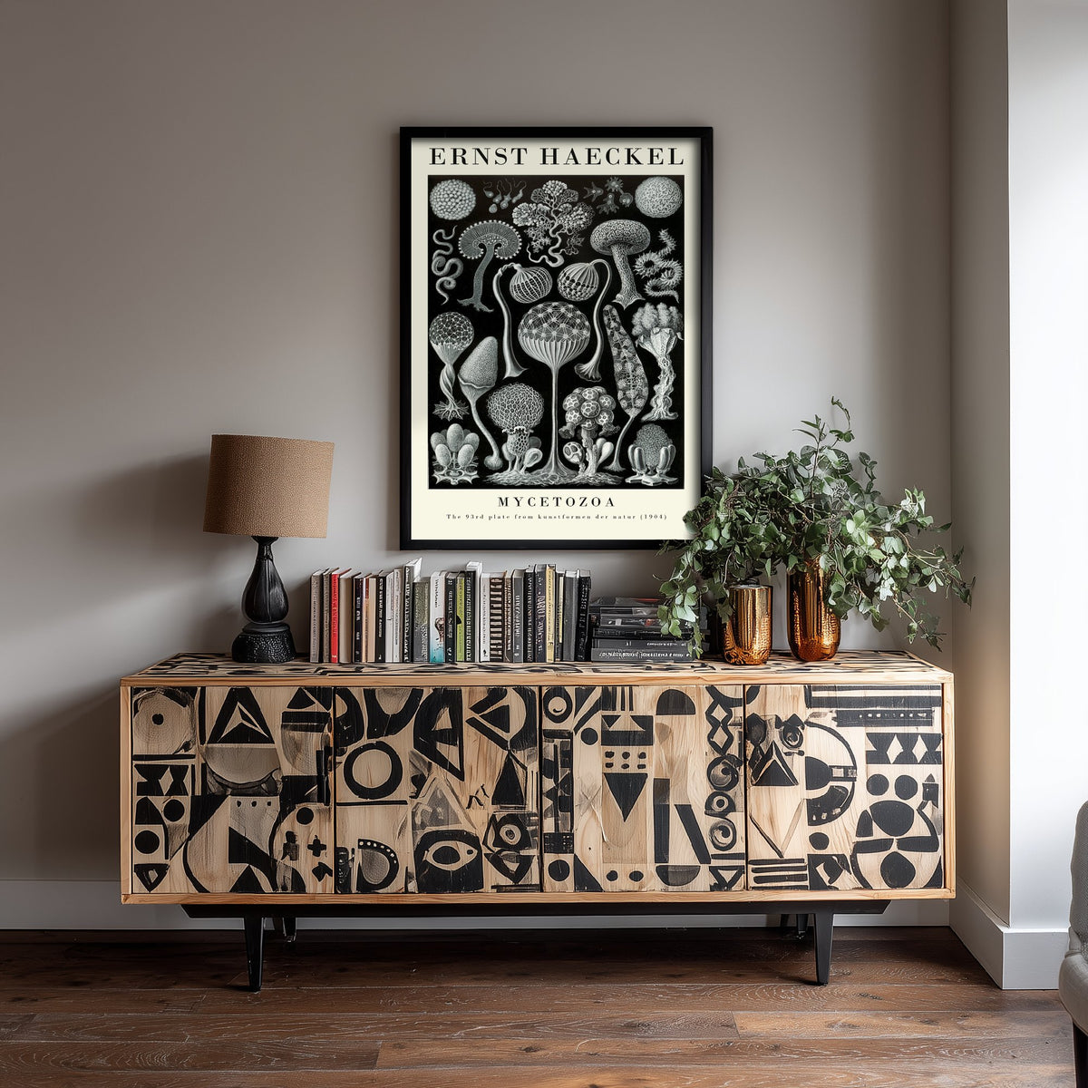Slime Moulds Art Print - Ernst Haeckel Poster - Mycetozoa Plate 93 - Art Forms in Nature Vintage Illustration