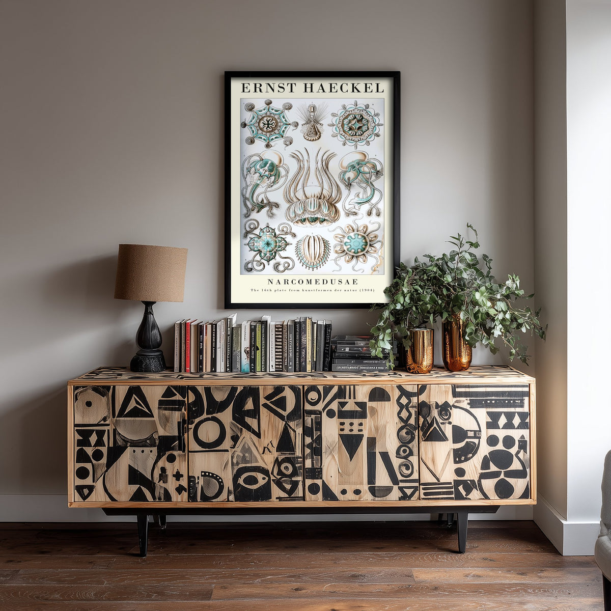Jellyfish Art Print - Ernst Haeckel Poster - Narcomedusae Plate 16 - Art Forms in Nature Vintage Illustration