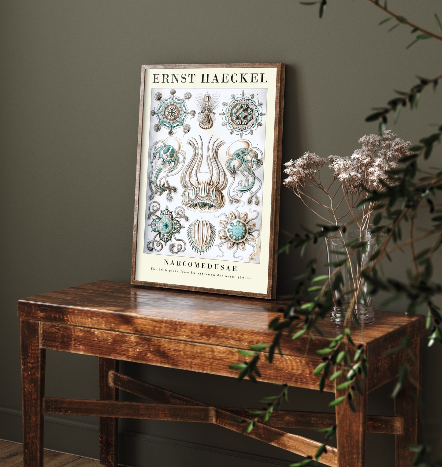 Jellyfish Art Print - Ernst Haeckel Poster - Narcomedusae Plate 16 - Art Forms in Nature Vintage Illustration