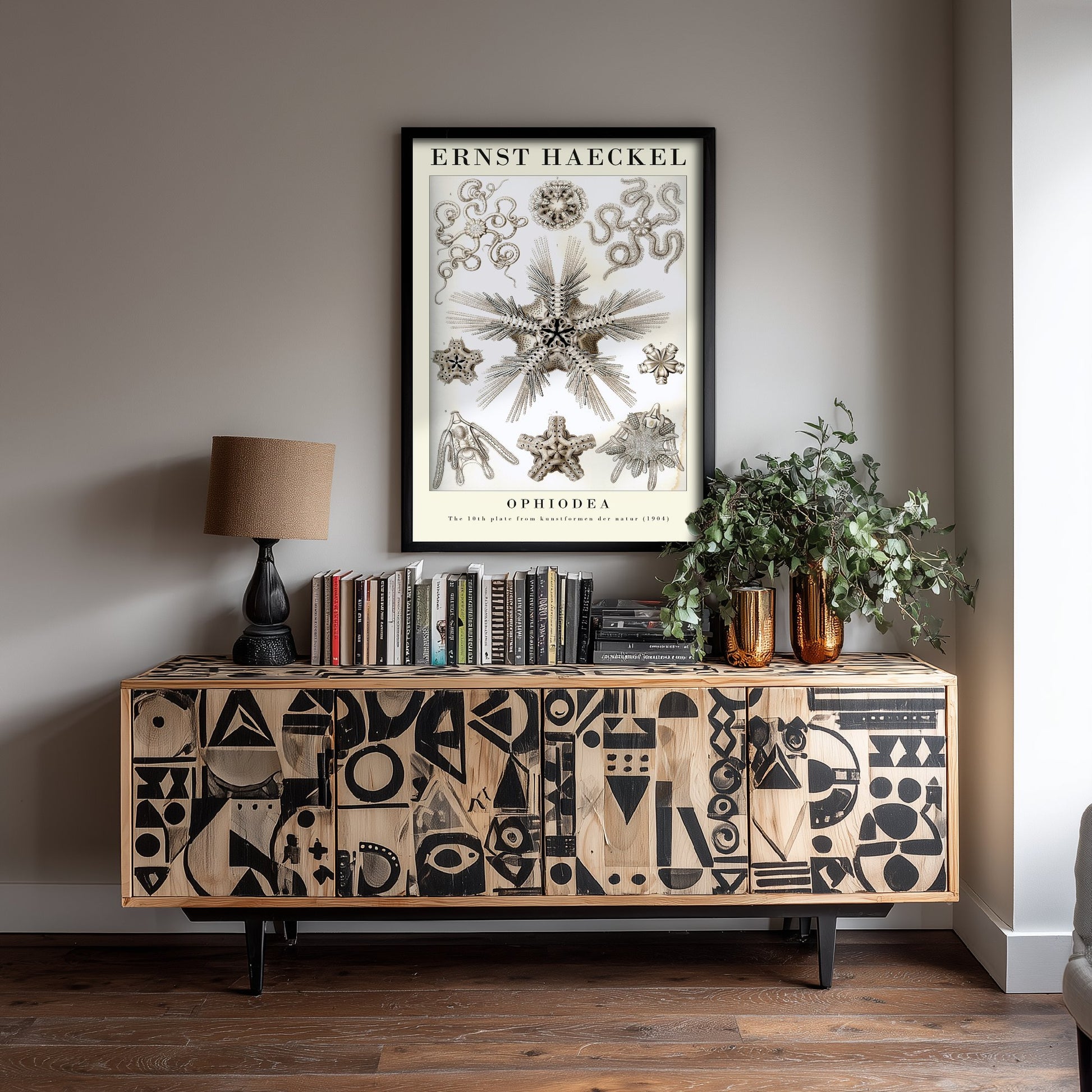 Brittle Stars Art Print - Ernst Haeckel Poster - Ophiodea Plate 10 - Art Forms in Nature Vintage Illustration