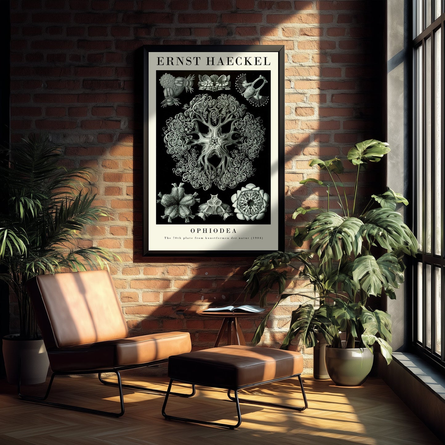 Basket Stars Art Print - Ernst Haeckel Poster - Ophiodea Plate 70 - Art Forms in Nature Vintage Illustration