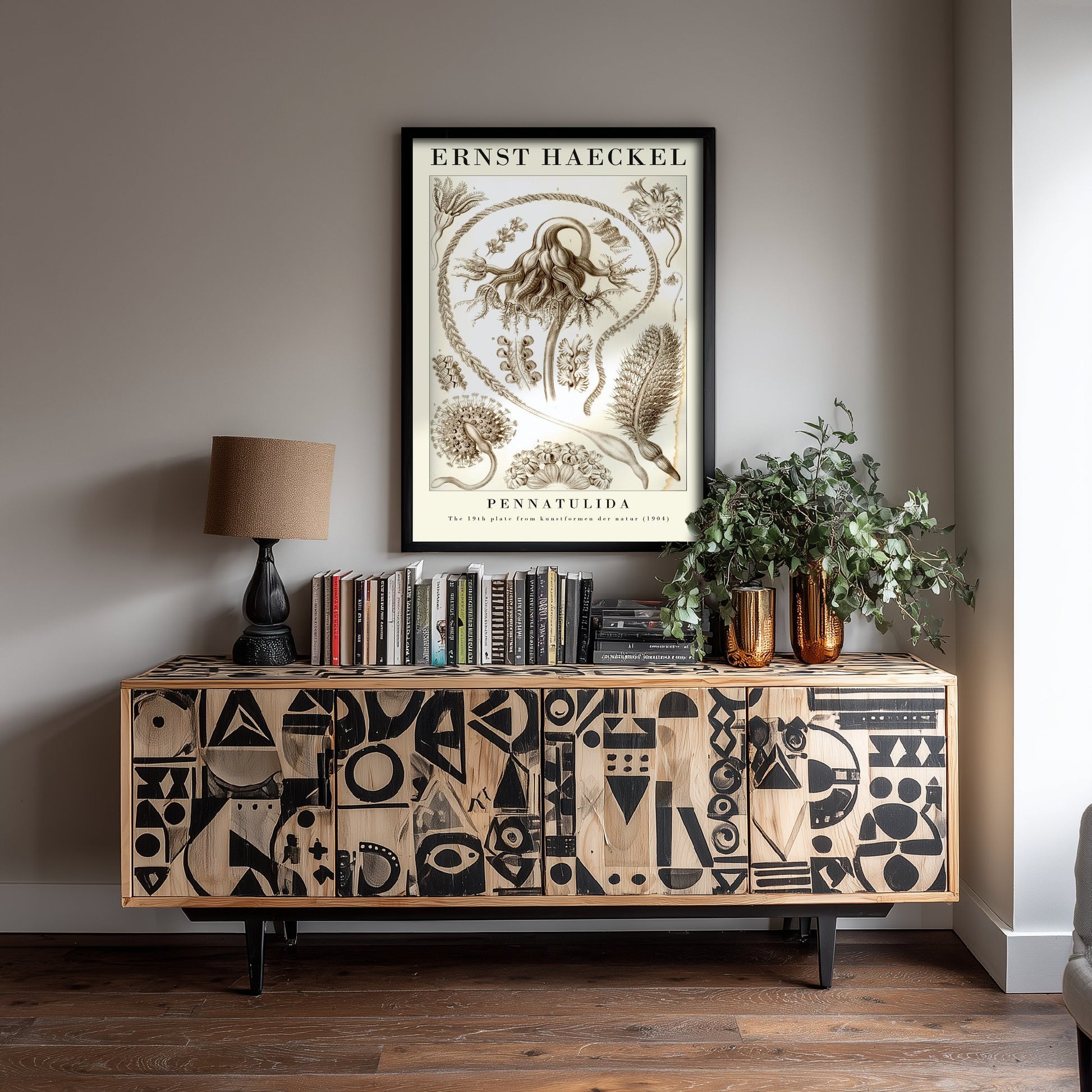 Sea Pens Art Print - Ernst Haeckel Poster - Pennatulida Plate 19 - Art Forms in Nature Vintage Illustration