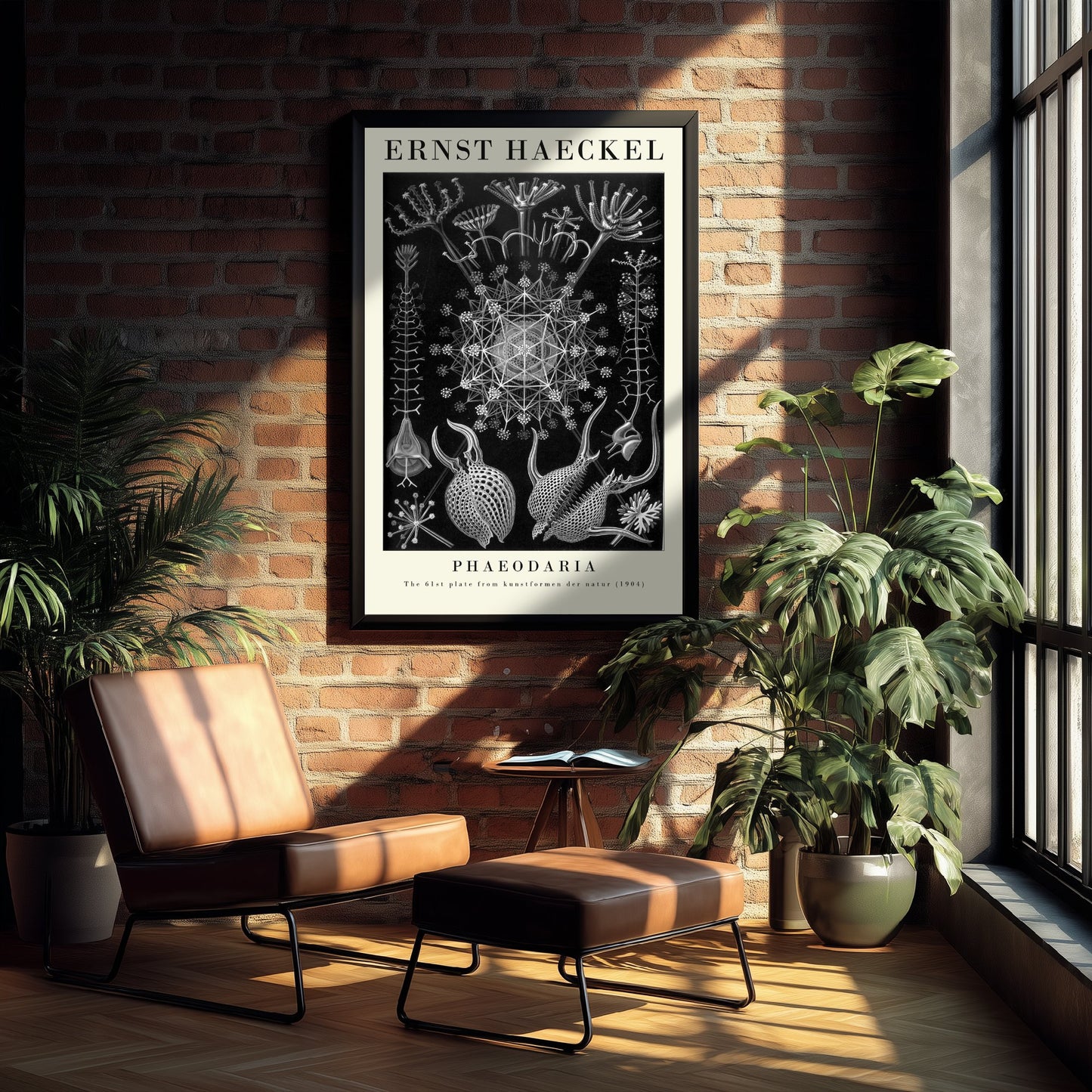 Plankton Art Print - Ernst Haeckel Poster - Phaeodaria Plate 61 - Art Forms in Nature Vintage Illustration