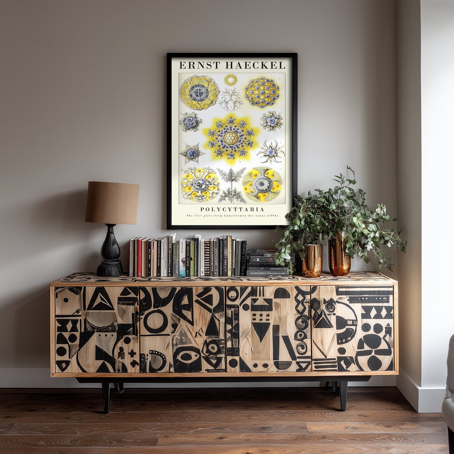 Radiolarians Art Print - Ernst Haeckel Poster - Polycyttaria Plate 51 - Art Forms in Nature Vintage Illustration