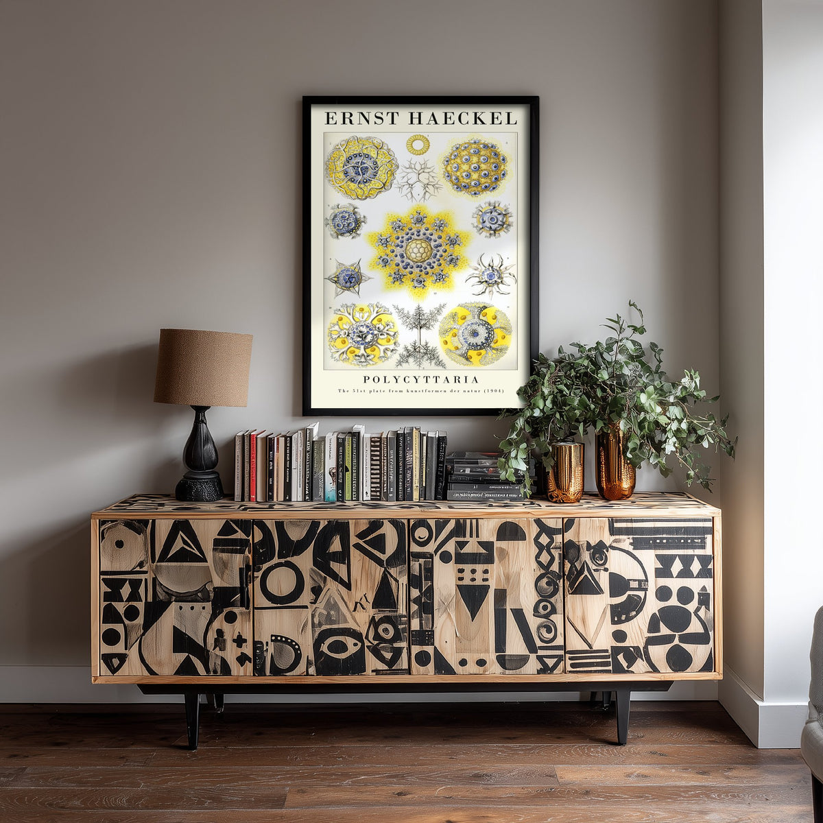 Radiolarians Art Print - Ernst Haeckel Poster - Polycyttaria Plate 51 - Art Forms in Nature Vintage Illustration