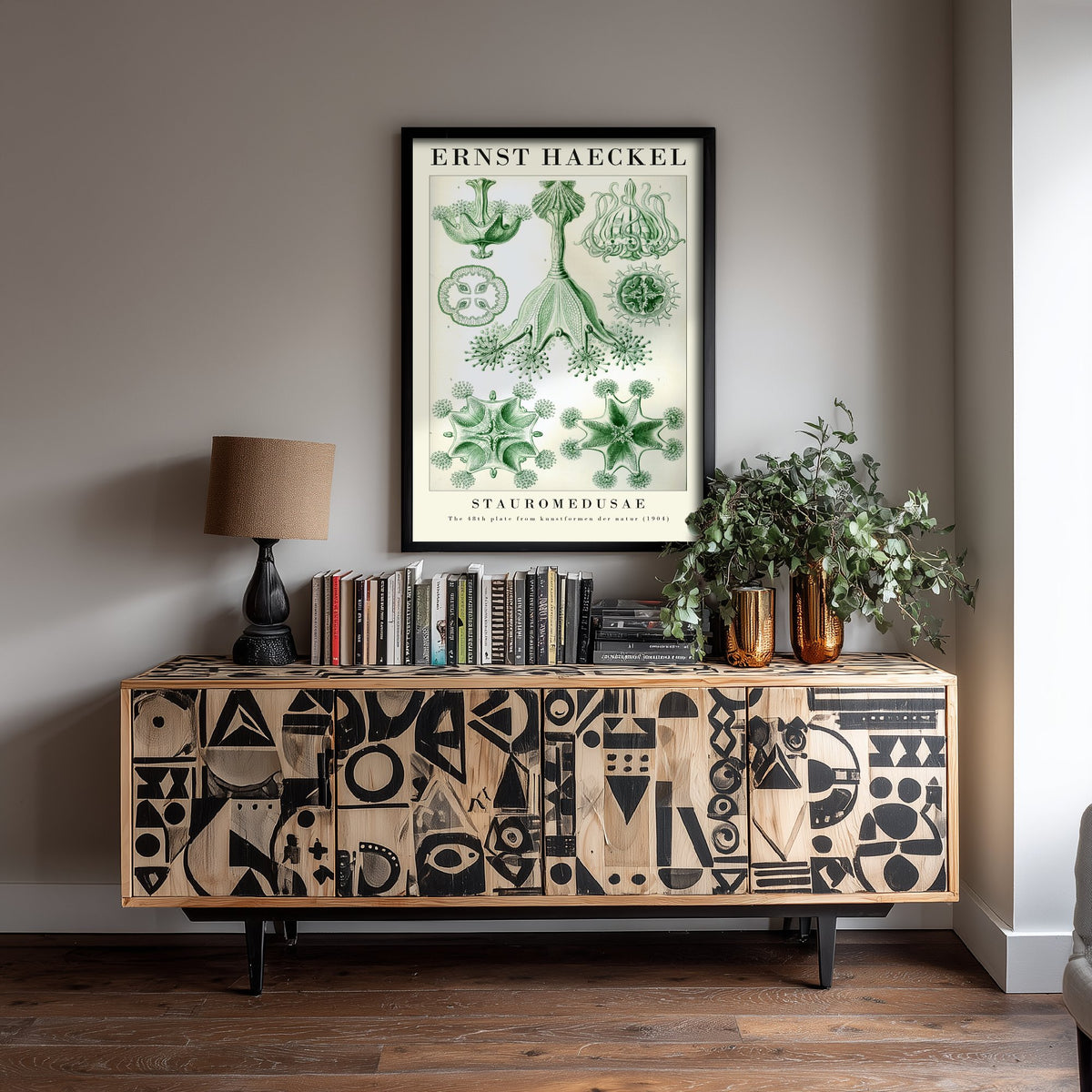 Stalked Jellyfish Art Print - Ernst Haeckel Poster - Stauromedusae Plate 48 - Art Forms in Nature Vintage Illustration