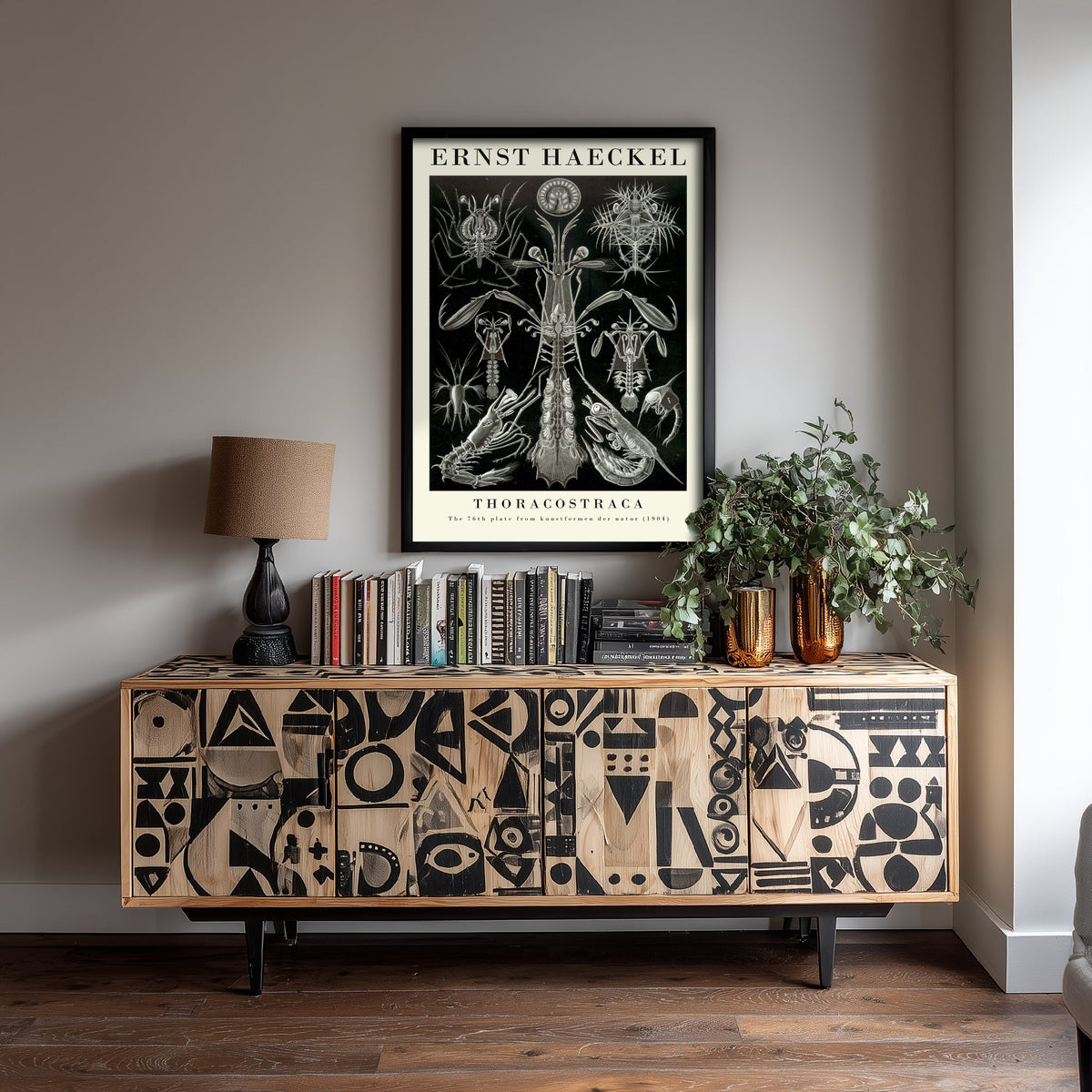 Crustaceans Art Print - Ernst Haeckel Poster - Thoracostraca Plate 76 - Art Forms in Nature Vintage Illustration