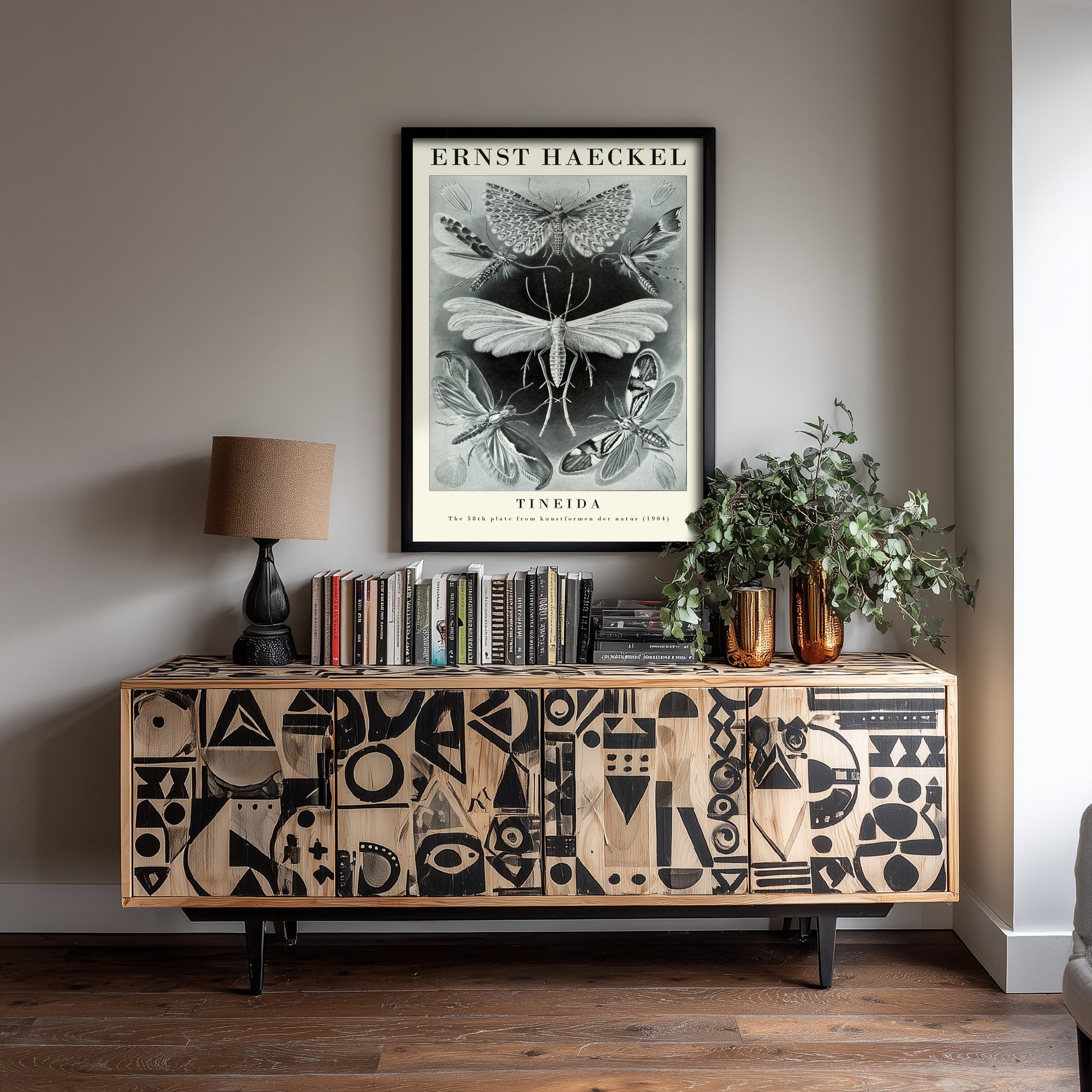 Moths Art Print - Ernst Haeckel Poster - Tineida Plate 58 - Art Forms in Nature Vintage Illustration