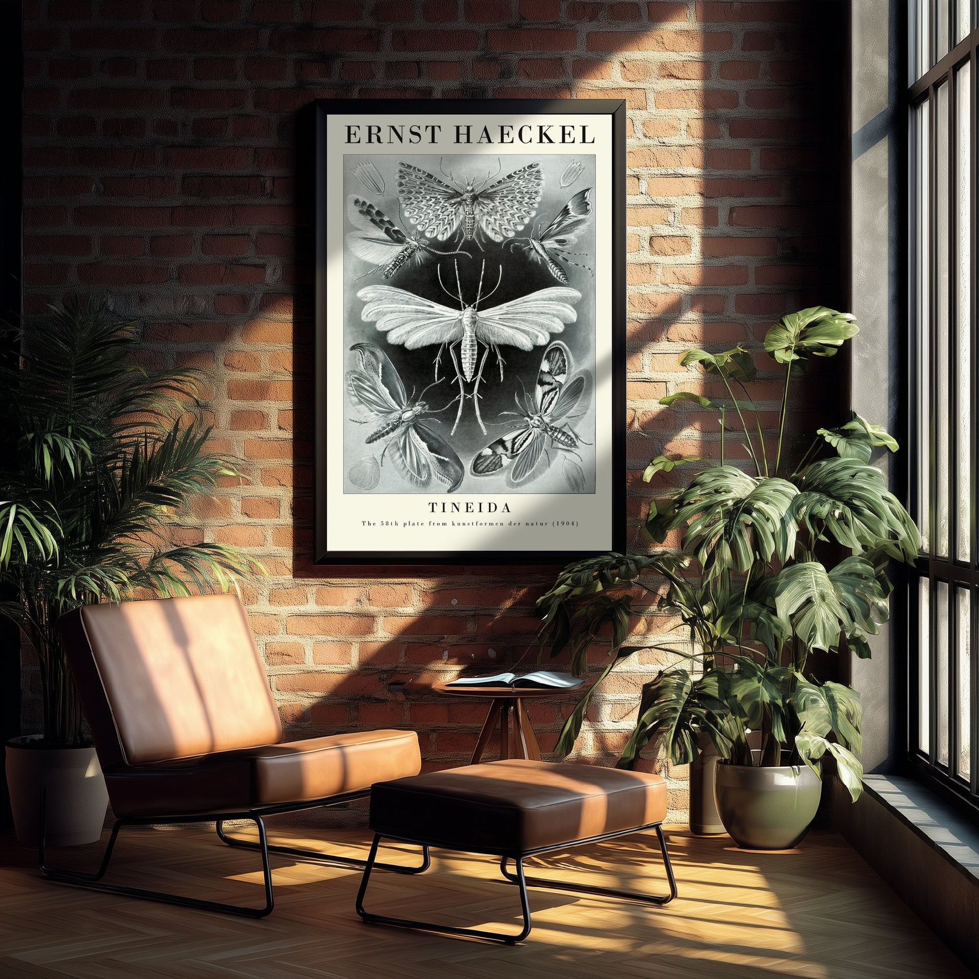 Moths Art Print - Ernst Haeckel Poster - Tineida Plate 58 - Art Forms in Nature Vintage Illustration