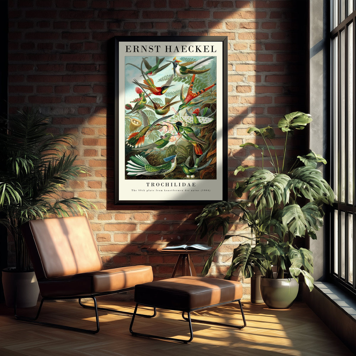 Hummingbirds Art Print - Ernst Haeckel Poster - Trochilidae Plate 99 - Art Forms in Nature Vintage Illustration