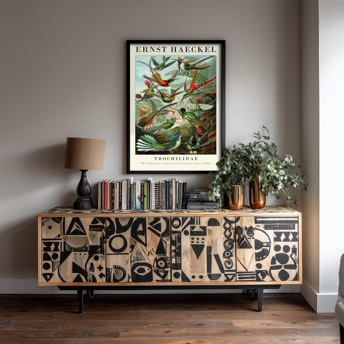 Hummingbirds Art Print - Ernst Haeckel Poster - Trochilidae Plate 99 - Art Forms in Nature Vintage Illustration