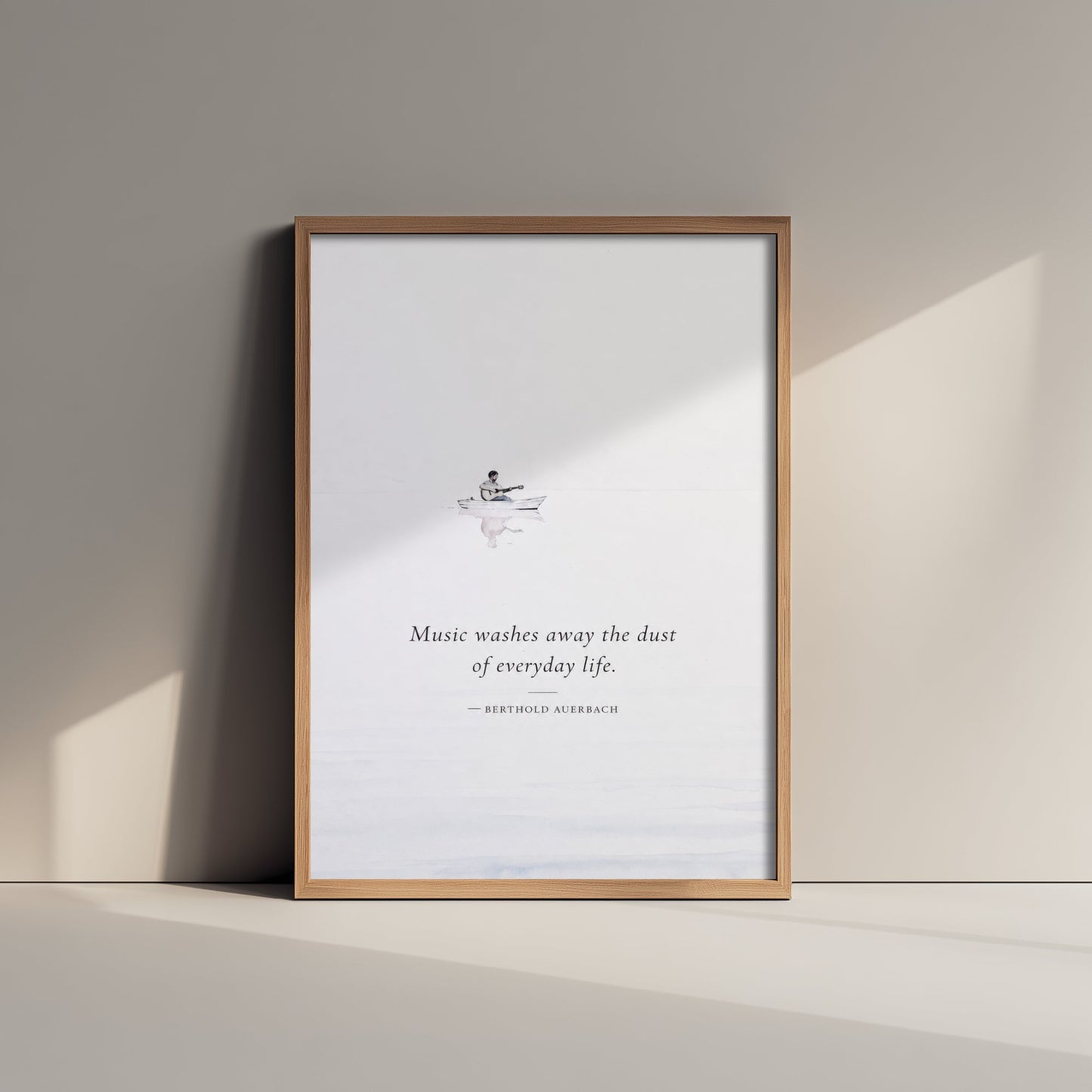 Music Washes Away the Dust Art Print - Berthold Auerbach Quote Poster - Ethereal Illustration 3/3