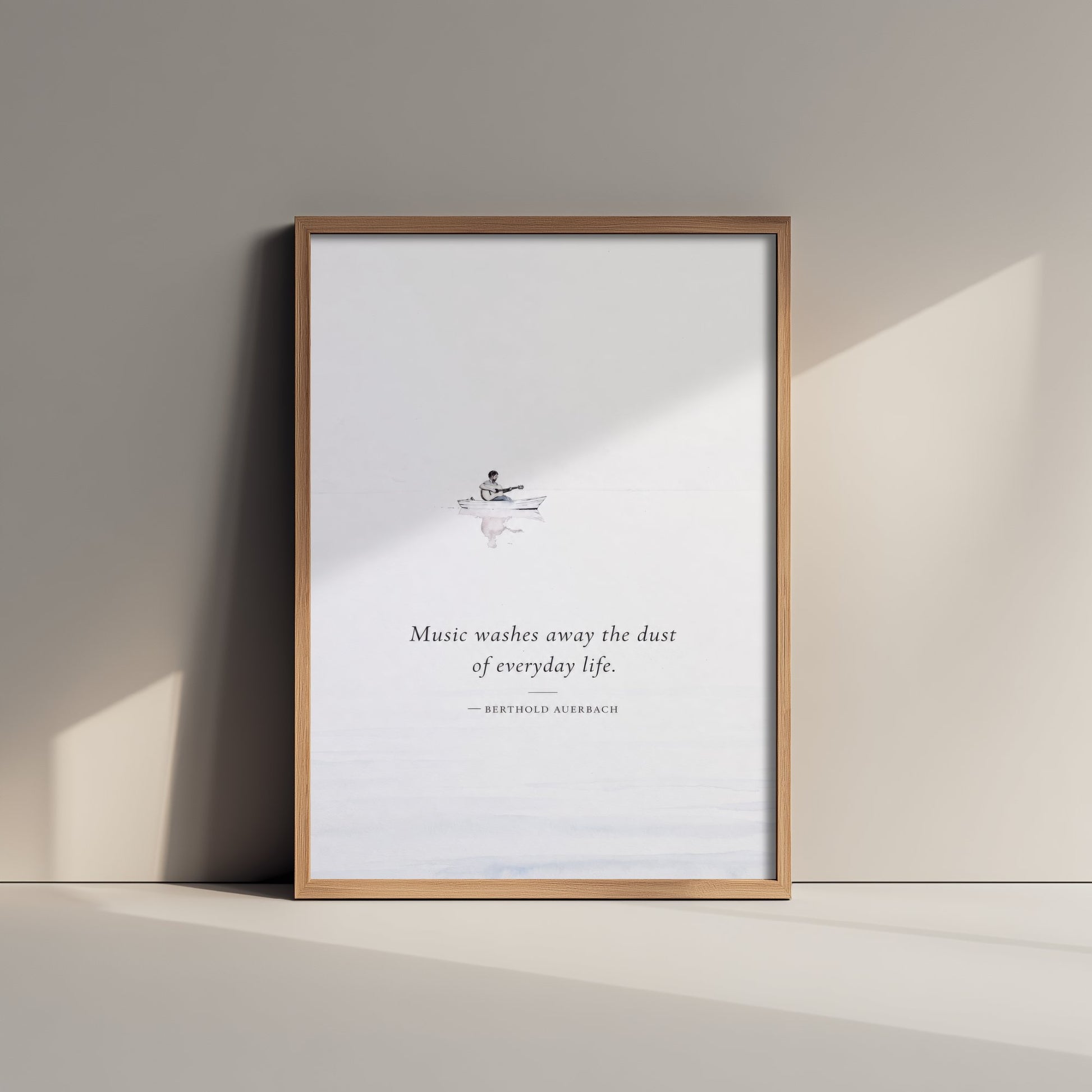 Music Washes Away the Dust Art Print - Berthold Auerbach Quote Poster - Ethereal Illustration 3/3