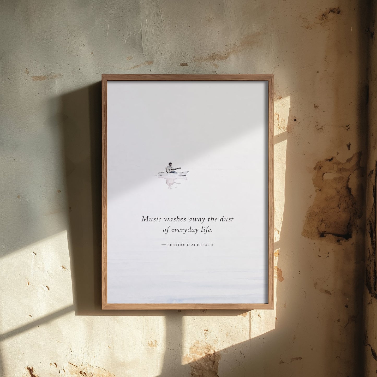 Music Washes Away the Dust Art Print - Berthold Auerbach Quote Poster - Ethereal Illustration 3/3