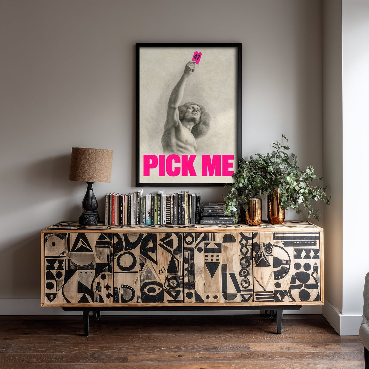 Pick Me Funny Art Print - Academic Figure Study Parody Poster - Altered Classic Drawing - Coworker Gift