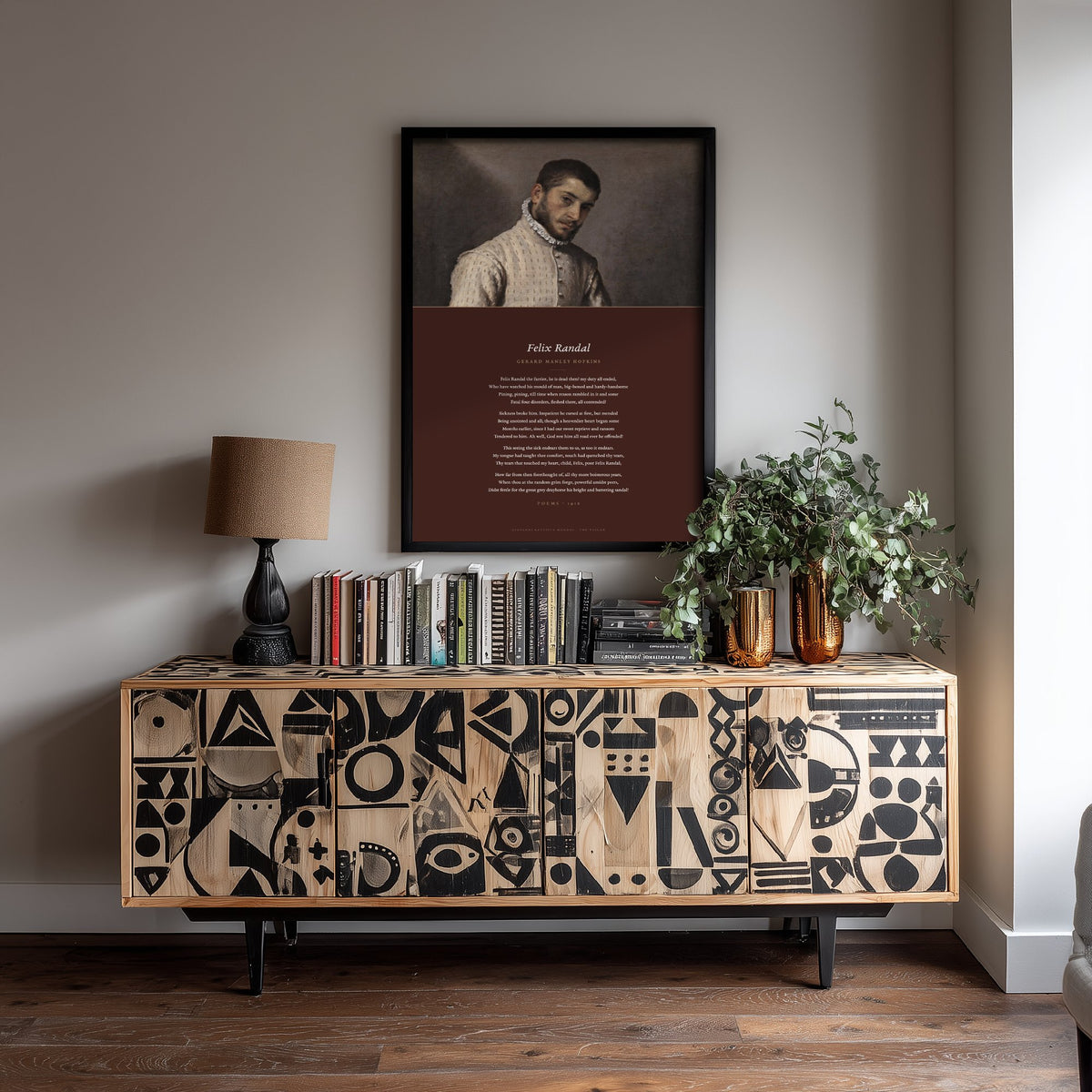 Felix Randal by Gerard Manley Hopkins Art Print - Full Poem beneath The Tailor Renaissance Portrait Painting - Poetry Poster