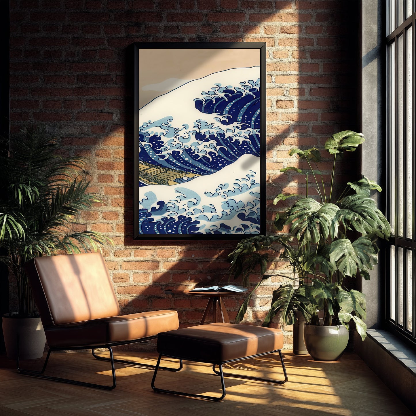 Katsushika Hokusai - Great Wave off Kanagawa (1831) - Japanese Woodblock Art Print - Ukiyo-e Poster - V2 Panel 1/3