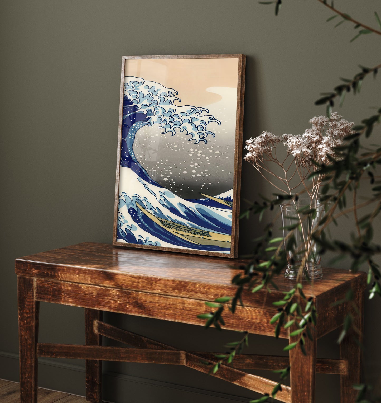 Katsushika Hokusai - Great Wave off Kanagawa (1831) - Japanese Woodblock Art Print - Ukiyo-e Poster - V2 Panel 2/3