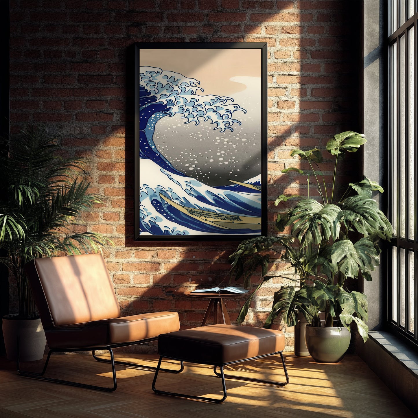 Katsushika Hokusai - Great Wave off Kanagawa (1831) - Japanese Woodblock Art Print - Ukiyo-e Poster - V2 Panel 2/3