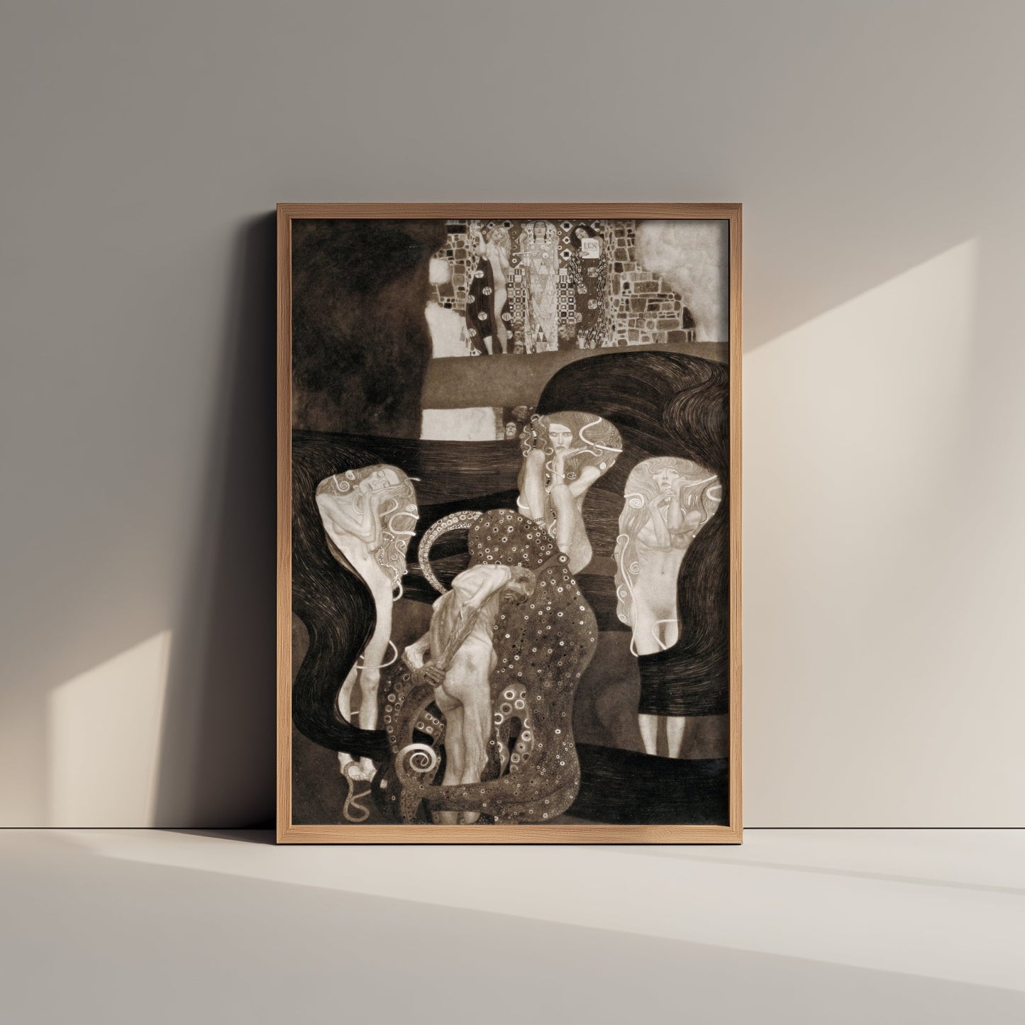 Gustav Klimt - Jurisprudence (1907) - Classic Painting Art Print Poster - Law and Justice Wall Art