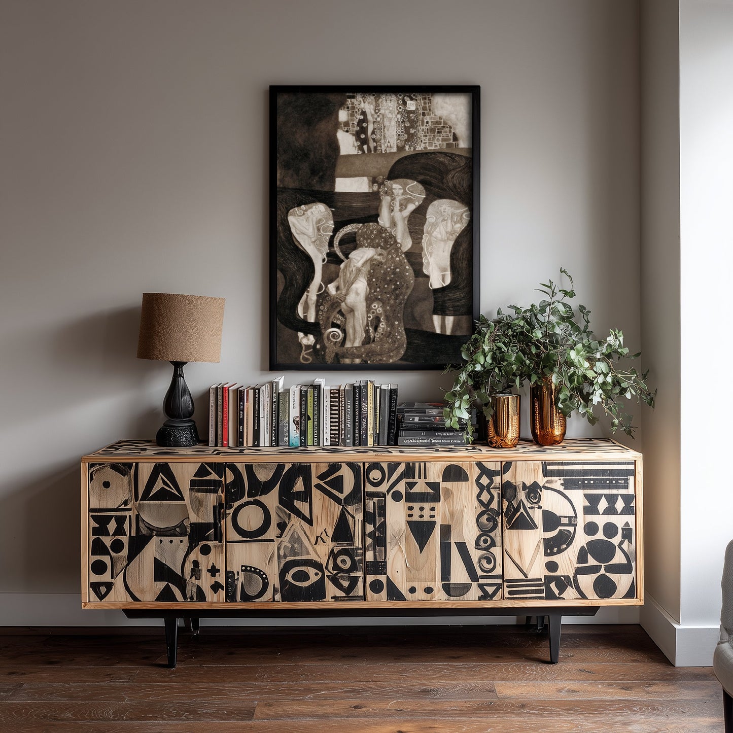Gustav Klimt - Jurisprudence (1907) - Classic Painting Art Print Poster - Law and Justice Wall Art