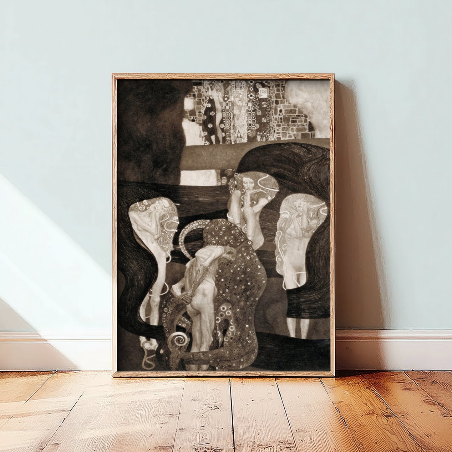 Gustav Klimt - Jurisprudence (1907) - Classic Painting Art Print Poster - Law and Justice Wall Art