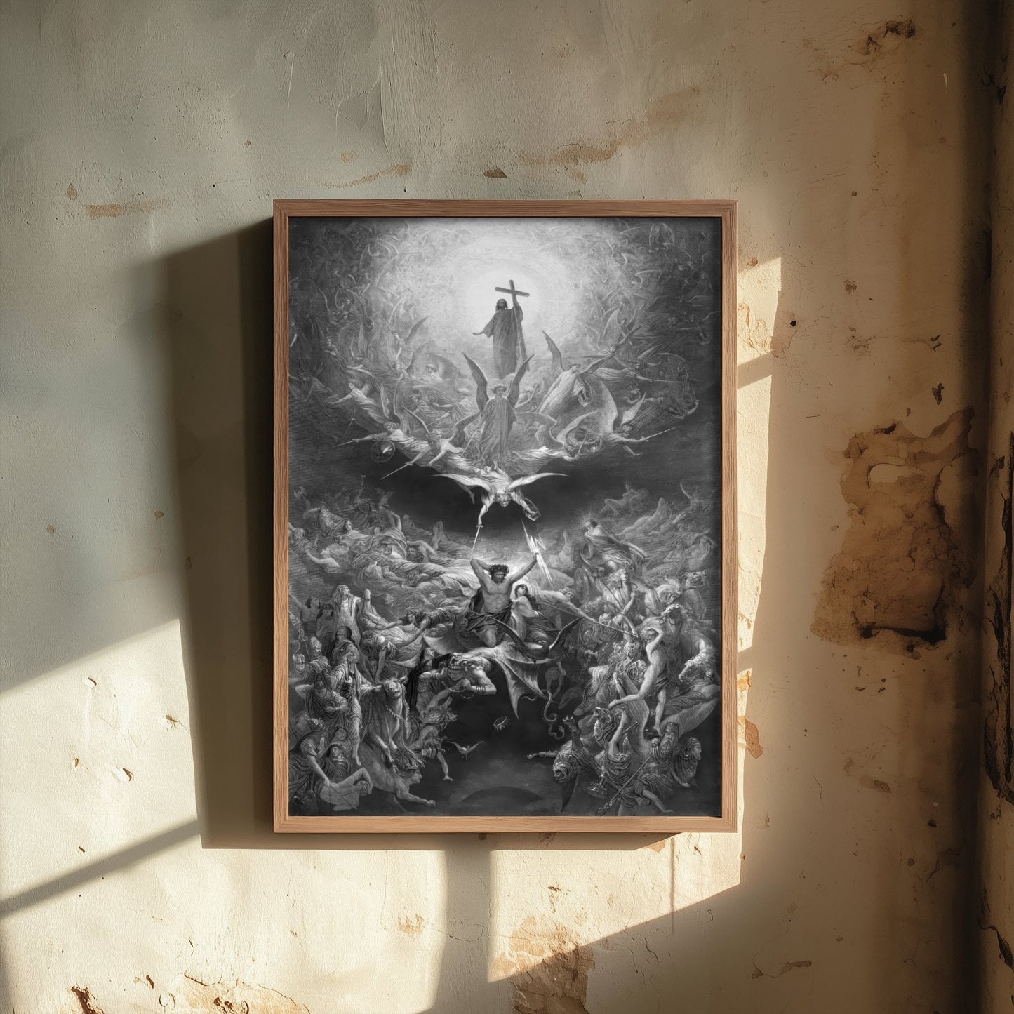 Gustave Dore - The Triumph of Christianity over Paganism - Vintage Engraving Art Print Poster - Drawing 3/3