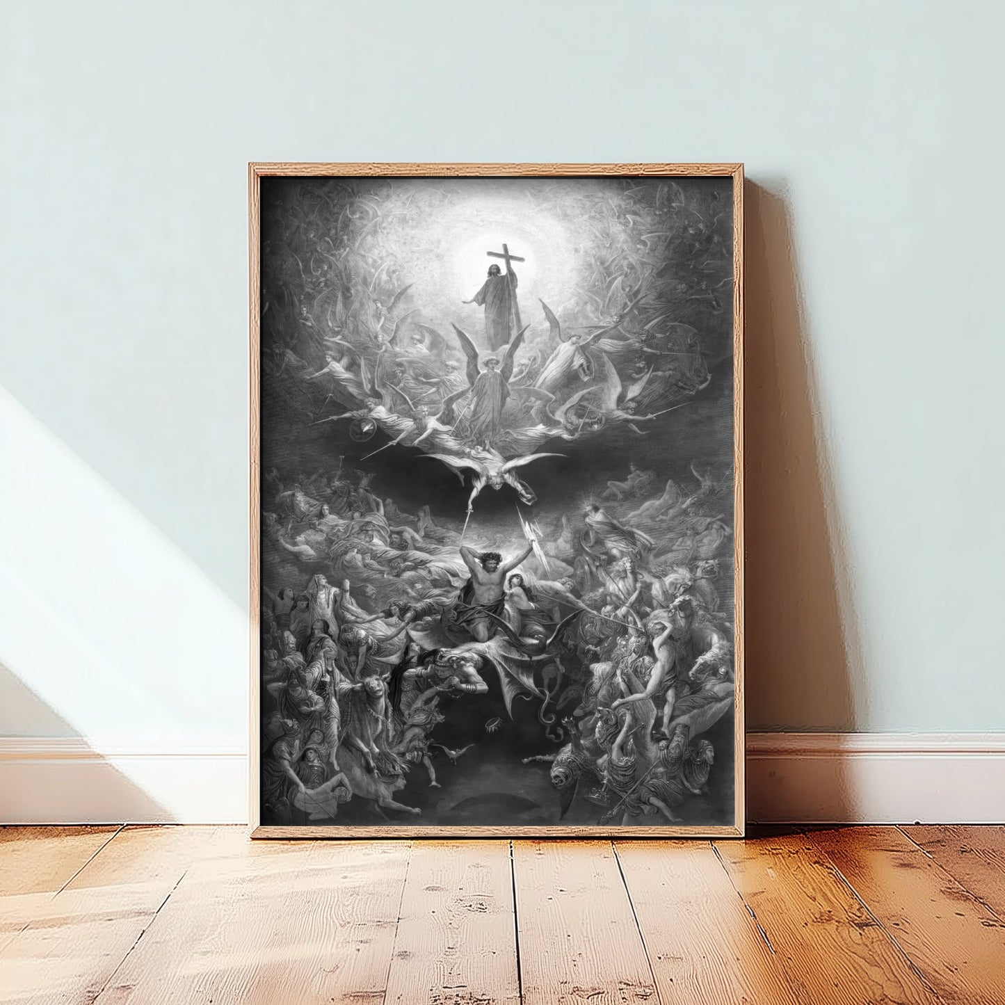 Gustave Dore - The Triumph of Christianity over Paganism - Vintage Engraving Art Print Poster - Drawing 3/3