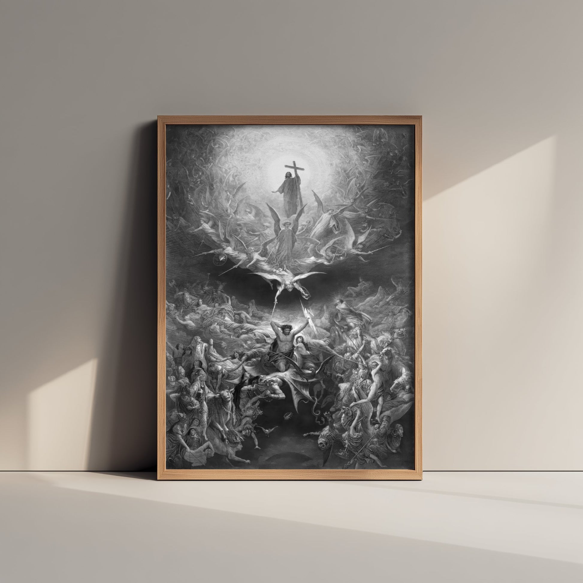Gustave Dore - The Triumph of Christianity Over Paganism (1868) - Art Print Poster Drawing Wall Art
