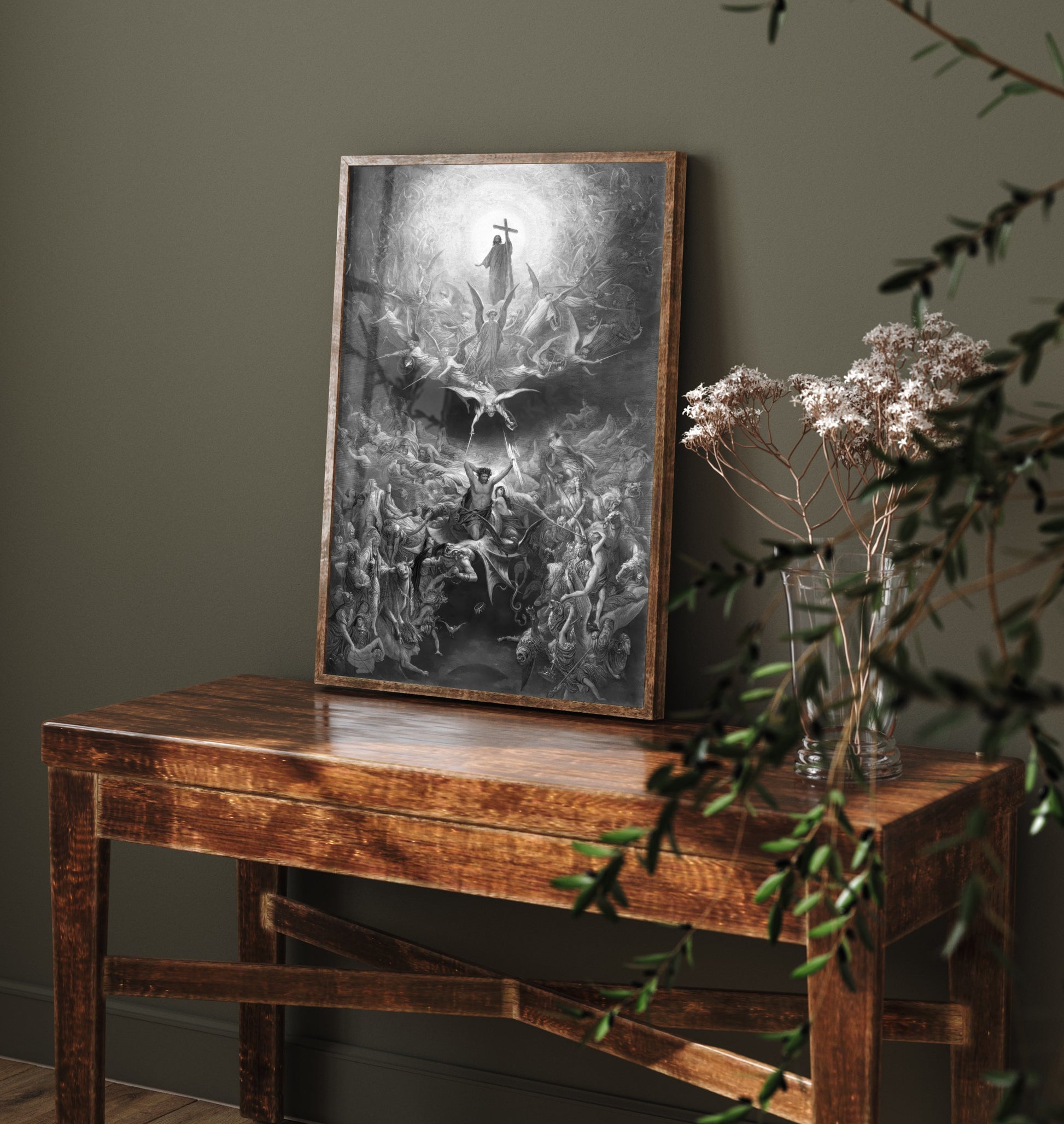Gustave Dore - The Triumph of Christianity Over Paganism (1868) - Art Print Poster Drawing Wall Art