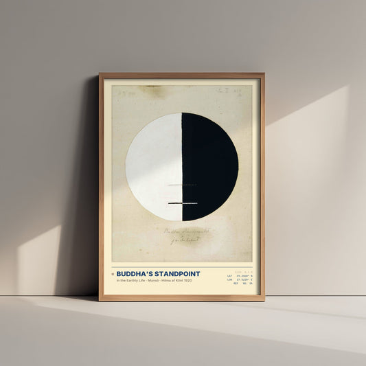 Hilma af Klint - Buddha's Standpoint in the Earthly Life No. 3a (1920) - Abstract Painting Art Print - Zen Circle Poster