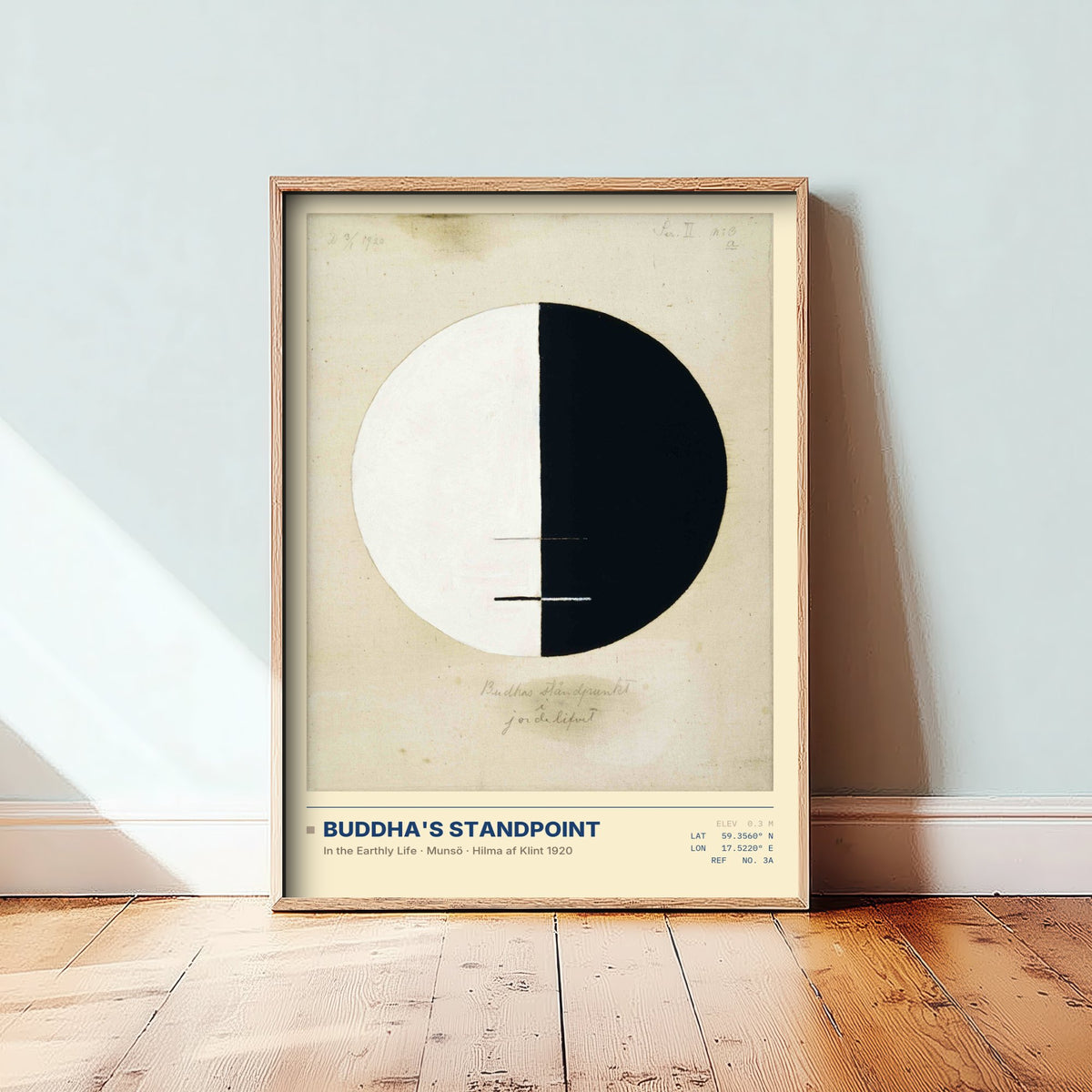 Hilma af Klint - Buddha's Standpoint in the Earthly Life No. 3a (1920) - Abstract Painting Art Print - Zen Circle Poster