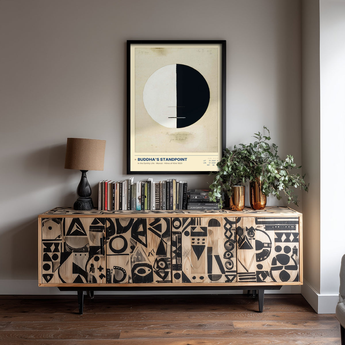 Hilma af Klint - Buddha's Standpoint in the Earthly Life No. 3a (1920) - Abstract Painting Art Print - Zen Circle Poster