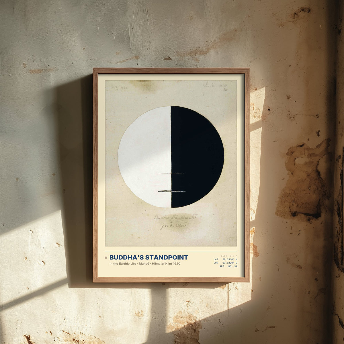 Hilma af Klint - Buddha's Standpoint in the Earthly Life No. 3a (1920) - Abstract Painting Art Print - Zen Circle Poster