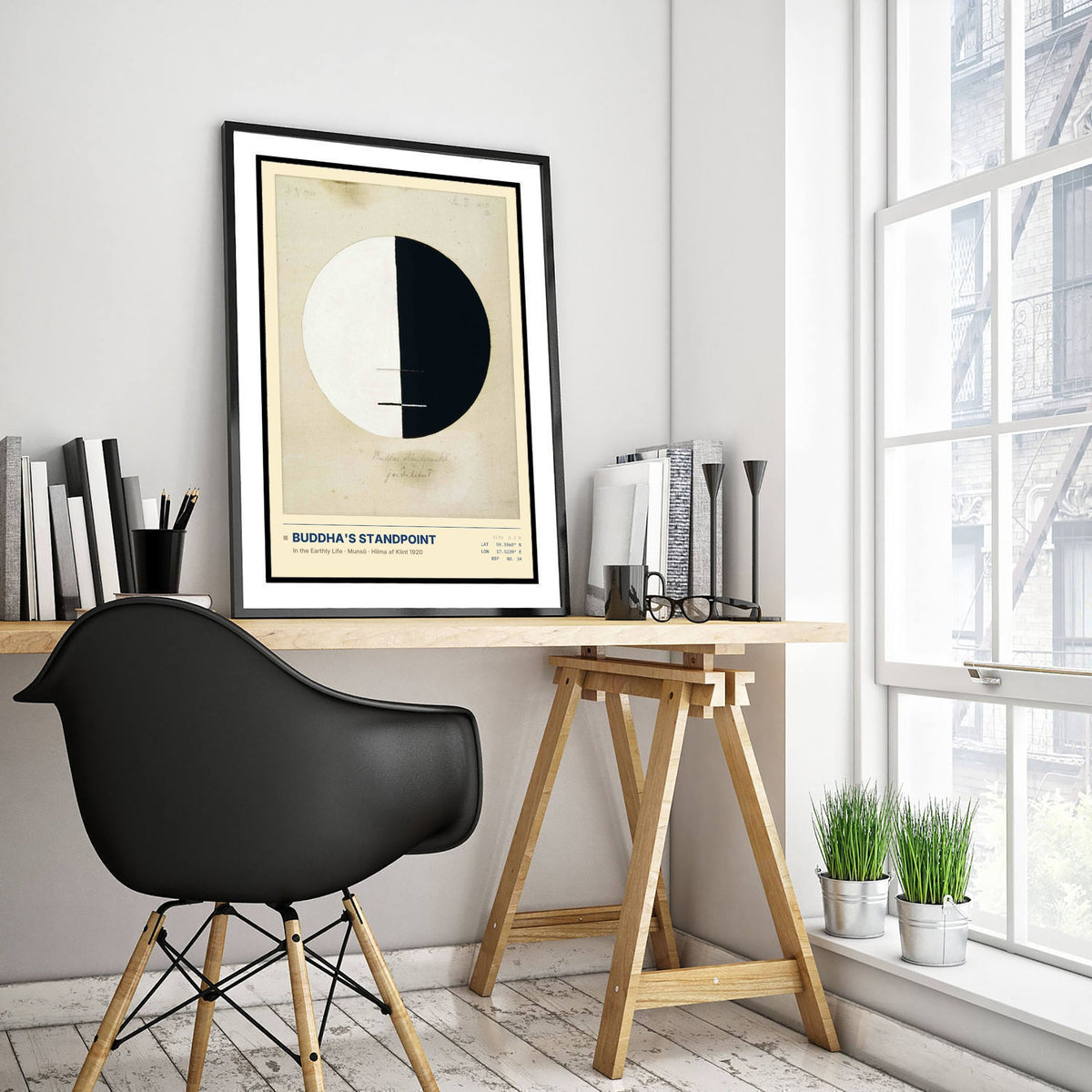 Hilma af Klint - Buddha's Standpoint in the Earthly Life No. 3a (1920) - Abstract Painting Art Print - Zen Circle Poster