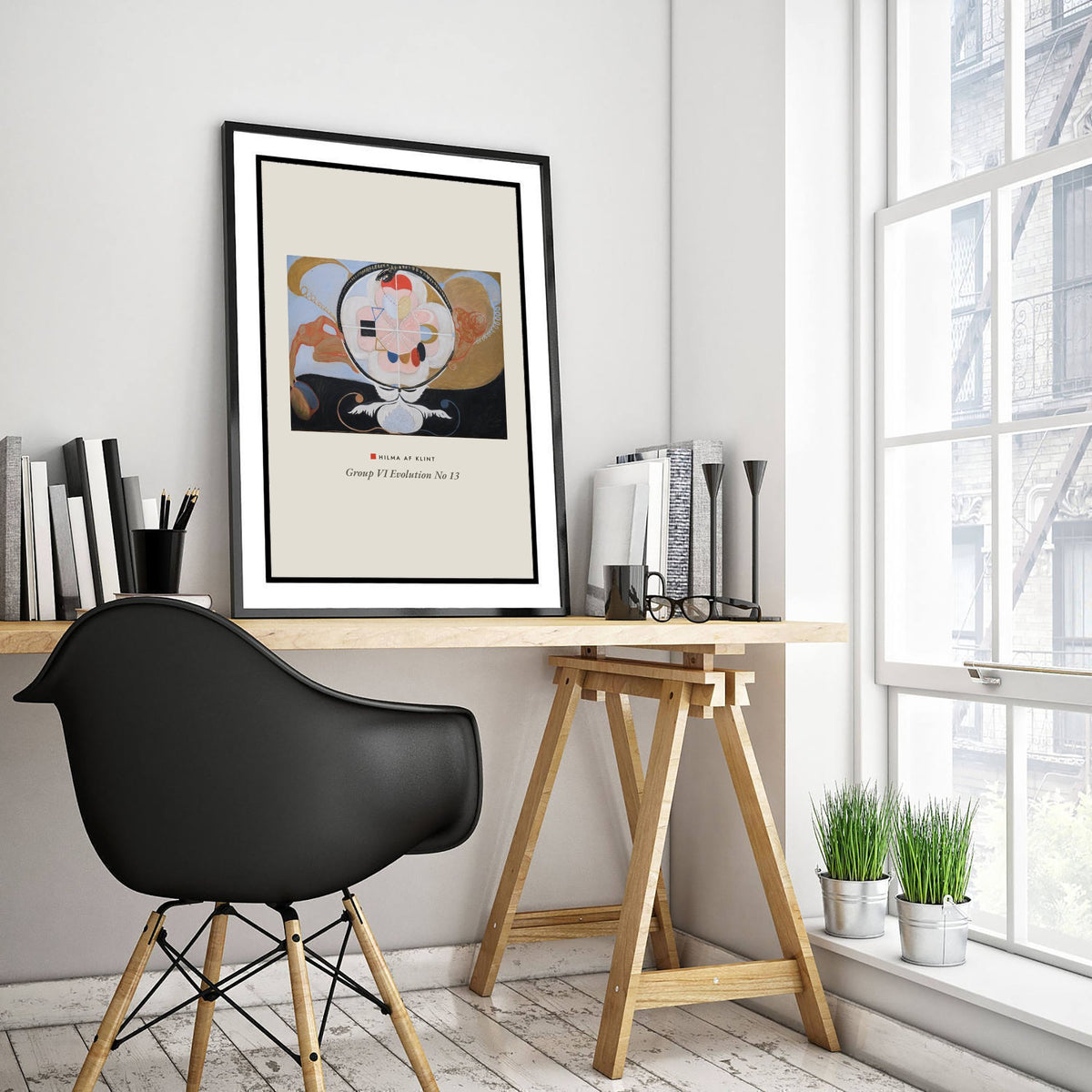Hilma af Klint - Evolution No. 13 (1908) - Abstract Painting Art Print - Ouroboros Serpent Poster - Group VI