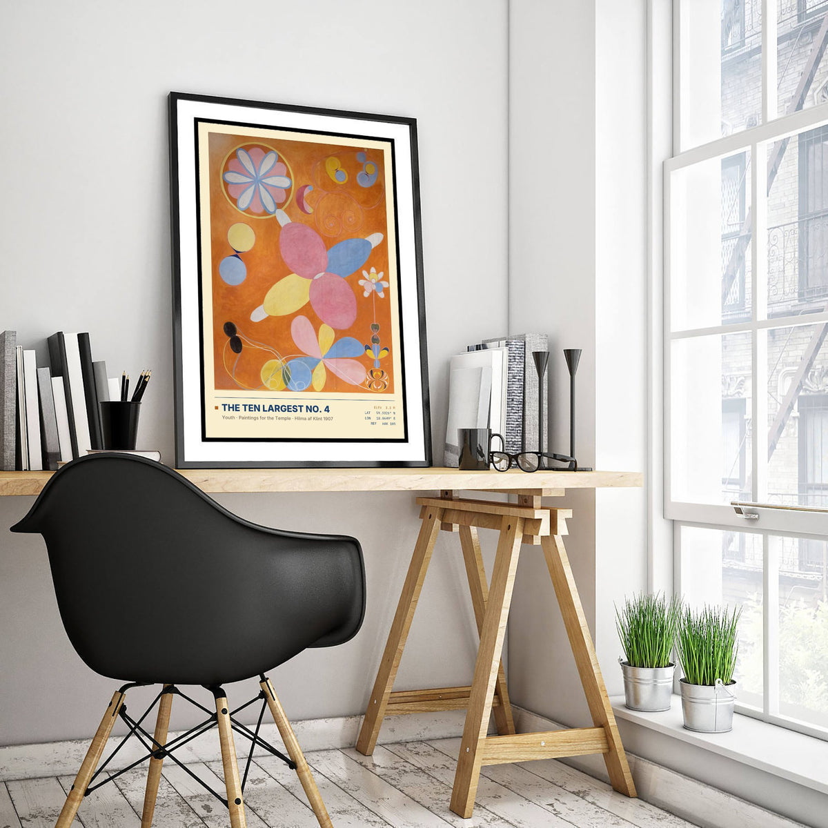 Hilma af Klint - The Ten Largest No 4 Youth (1907) - Classic Painting Art Print - Pink and Blue Petal Abstract Poster