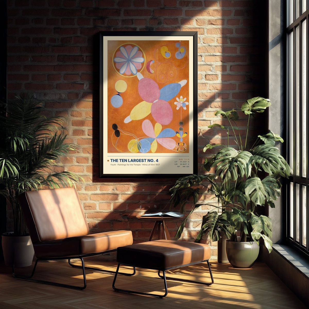 Hilma af Klint - The Ten Largest No 4 Youth (1907) - Classic Painting Art Print - Pink and Blue Petal Abstract Poster