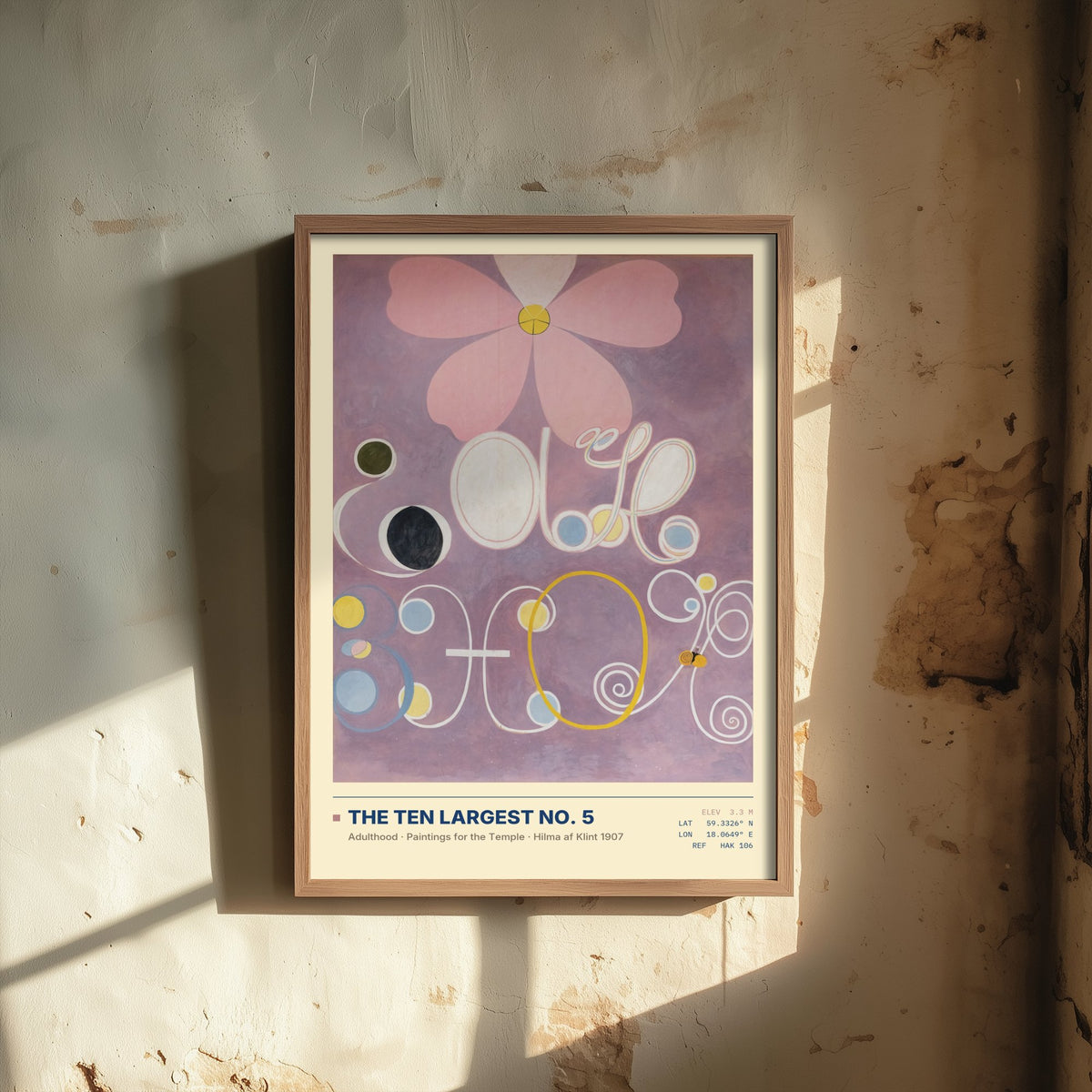 Hilma af Klint - The Ten Largest No 5 Adulthood (1907) - Classic Painting Art Print - Mauve and Lilac Abstract Poster